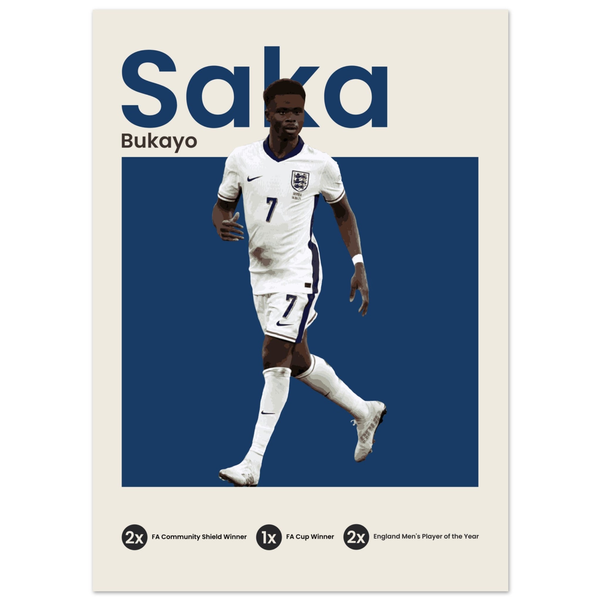 Bukayo Saka - Euro 2024 - OverPrints