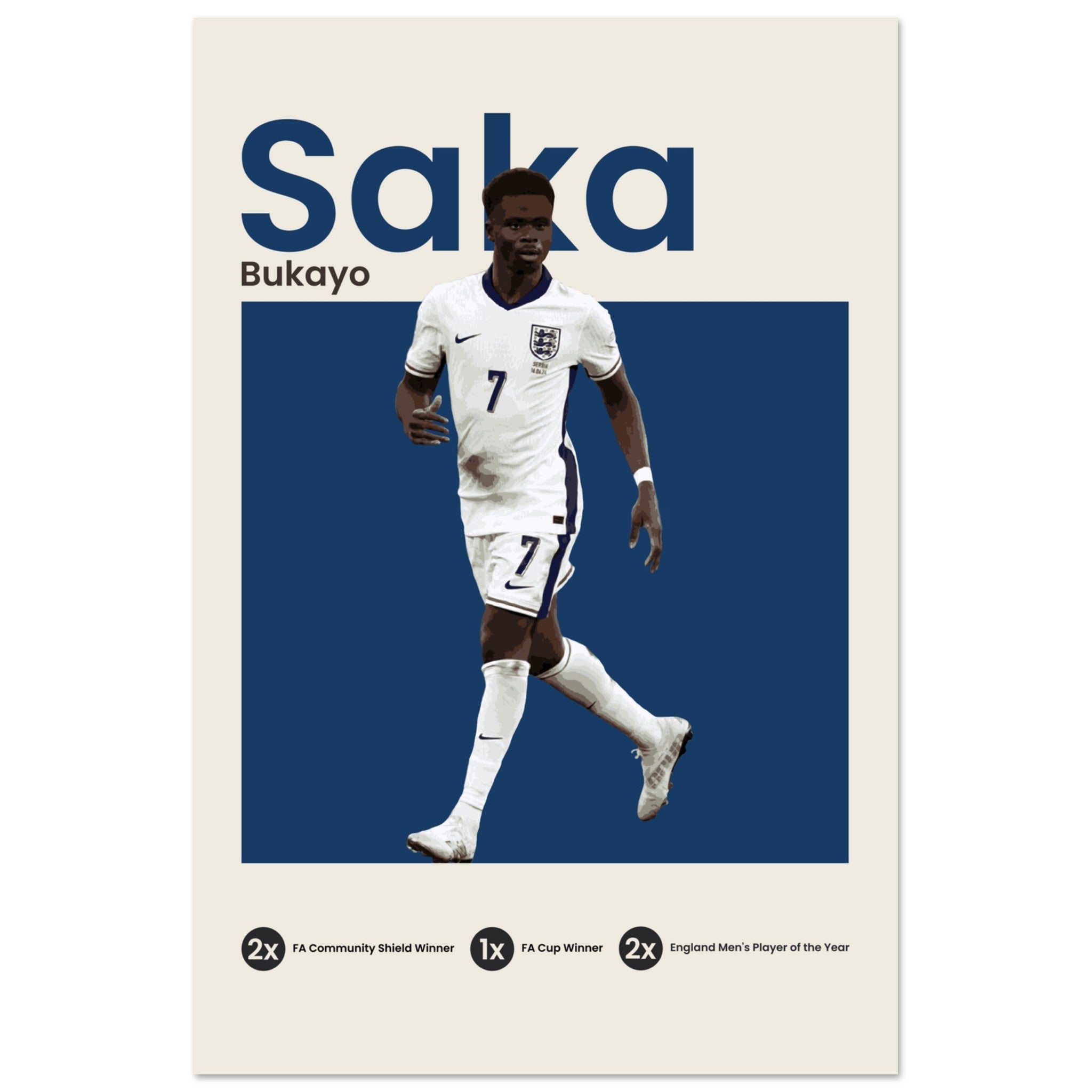 Bukayo Saka - Euro 2024 - OverPrints