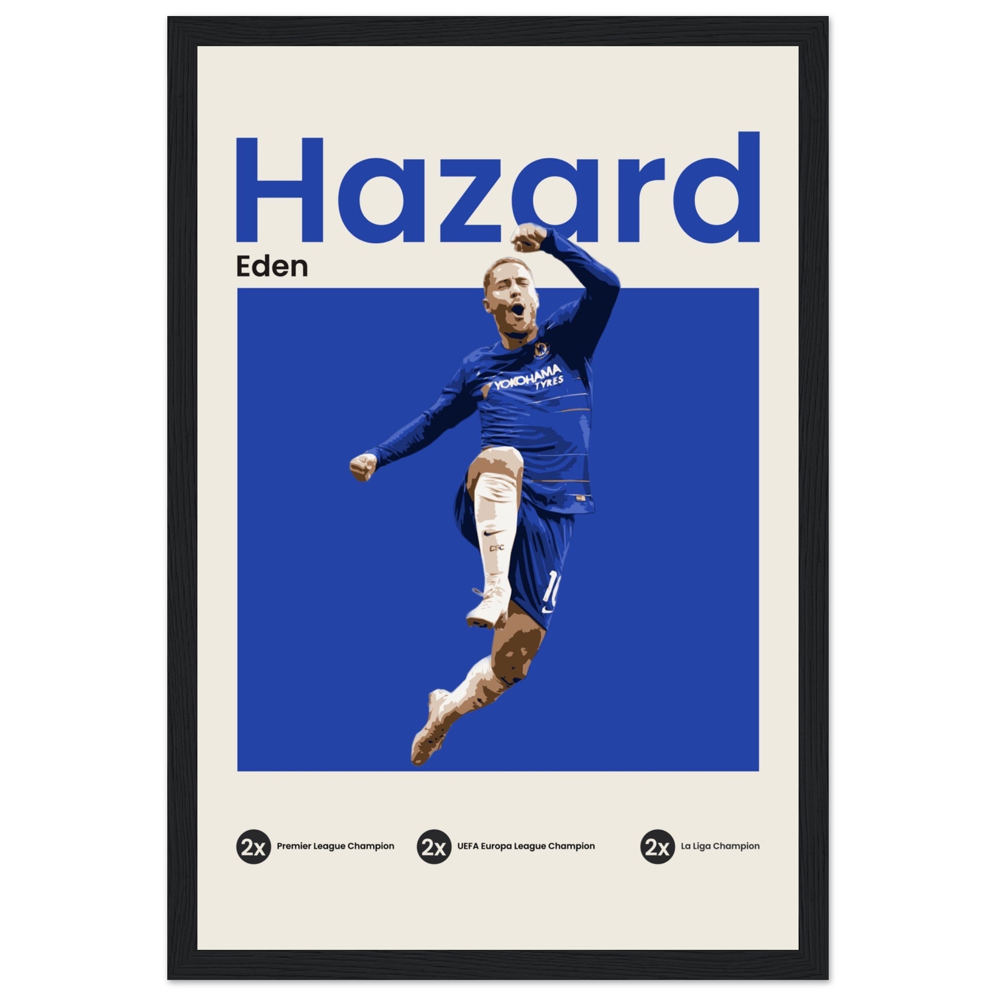 Eden Hazard - Blue - OverPrints