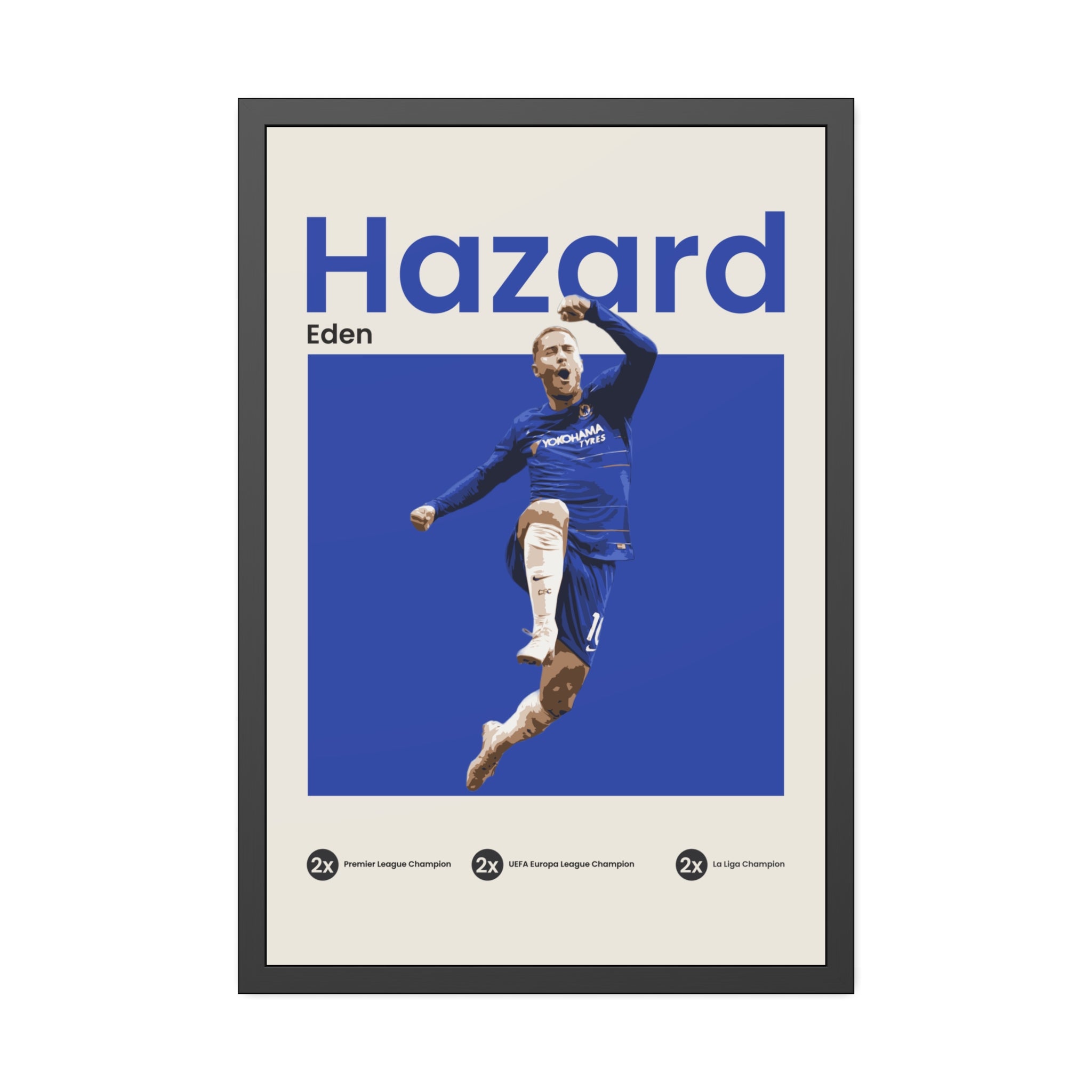 Eden Hazard - Blue - OverPrints