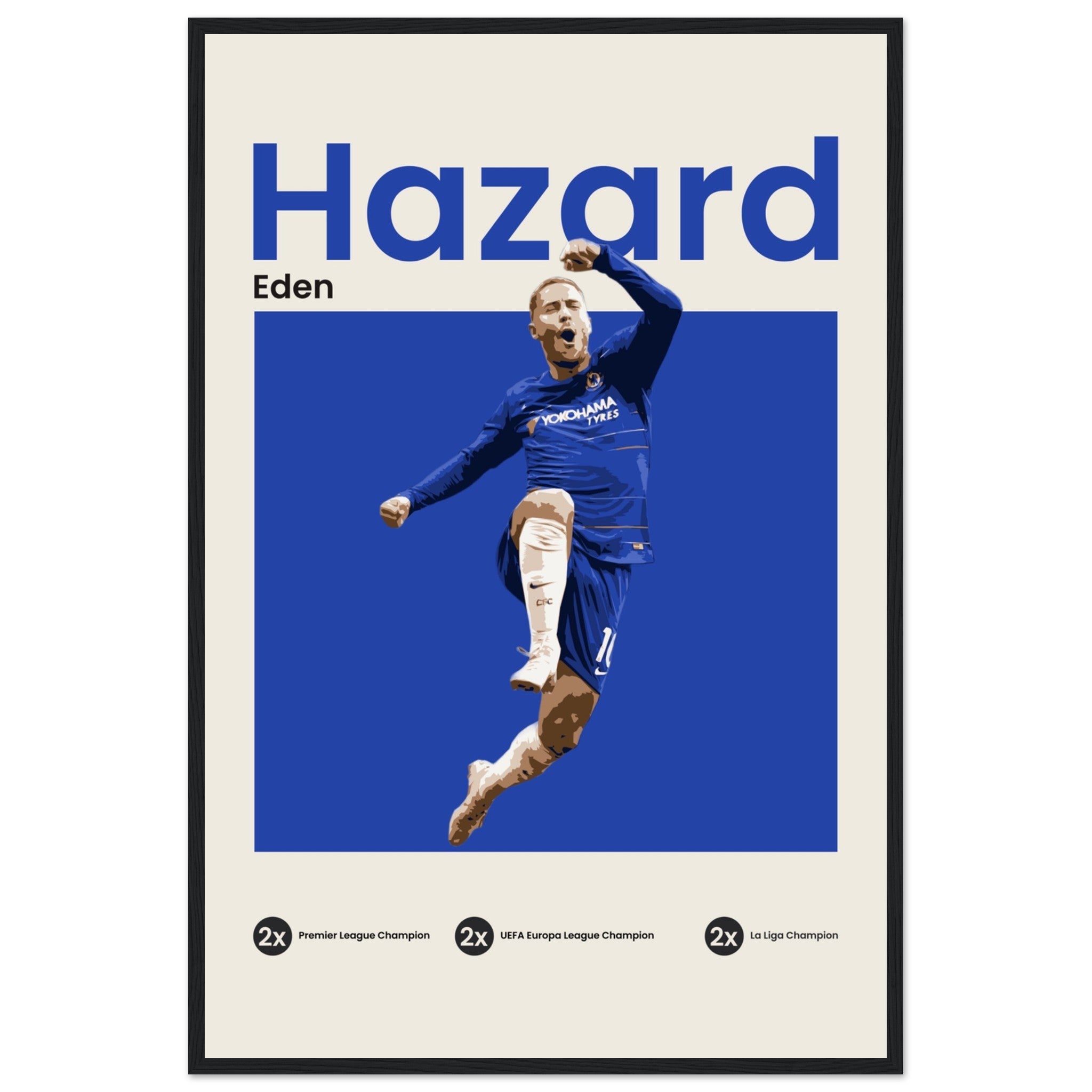 Eden Hazard - Blue - OverPrints