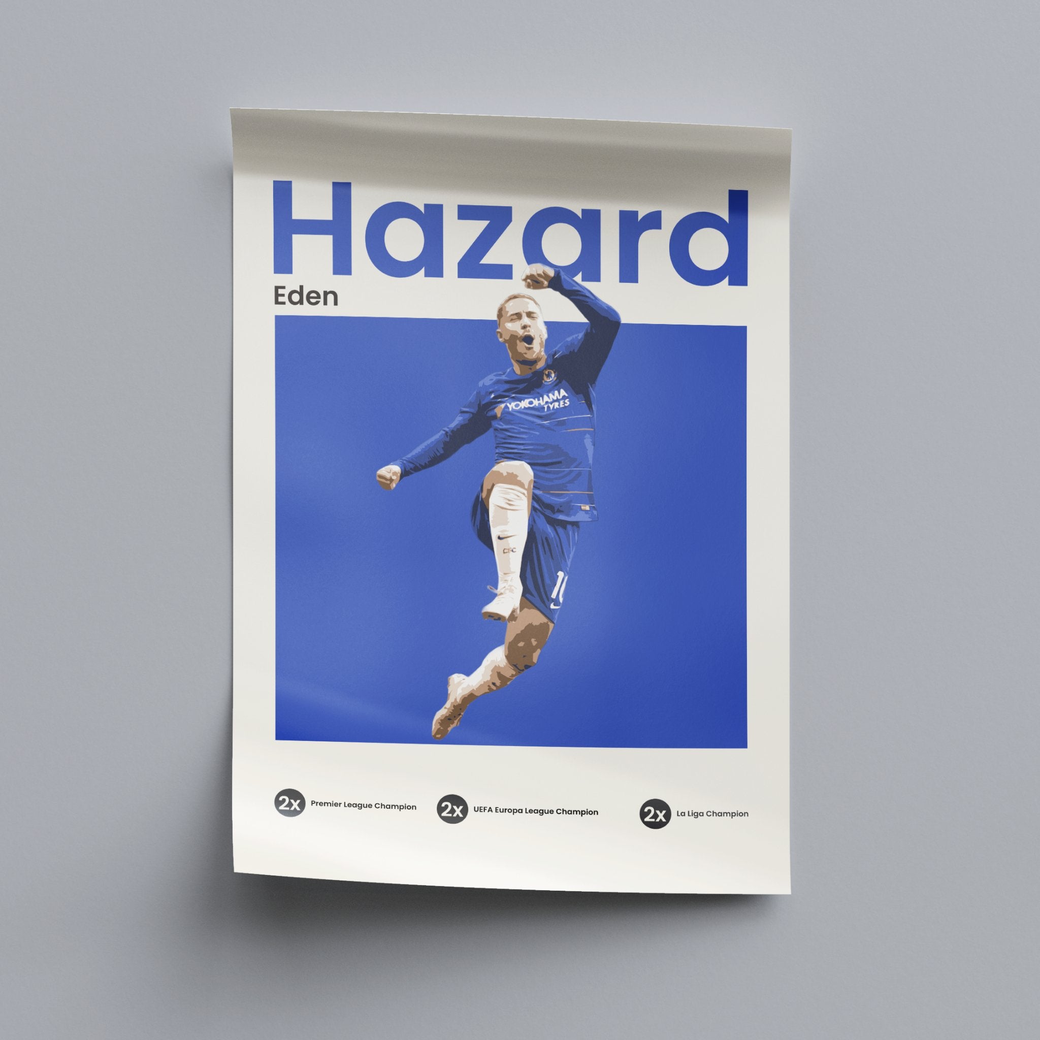 Eden Hazard - Blue - OverPrints