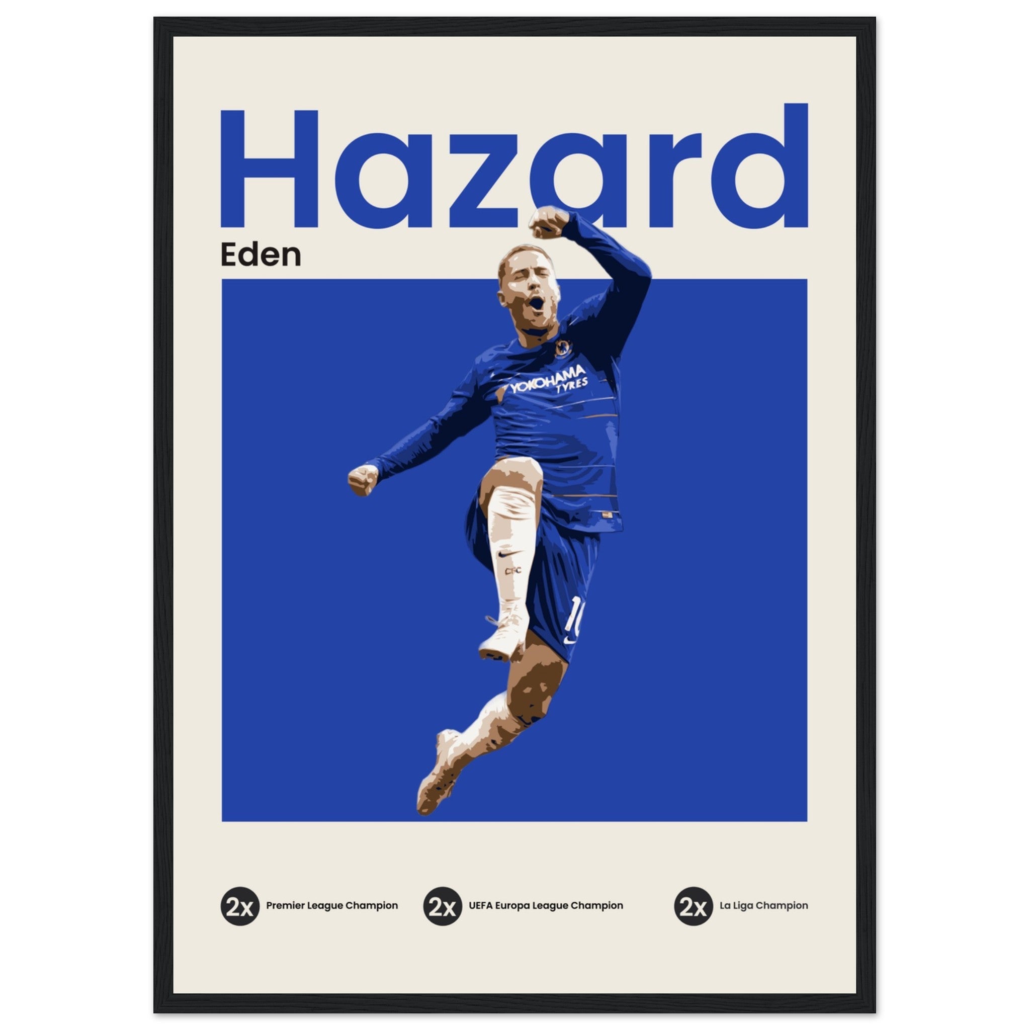 Eden Hazard - Blue - OverPrints