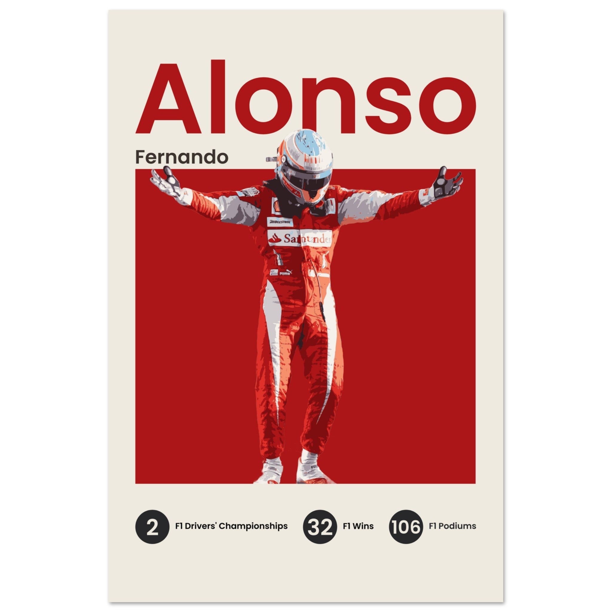 Fernando Alonso - Ferrari - OverPrints