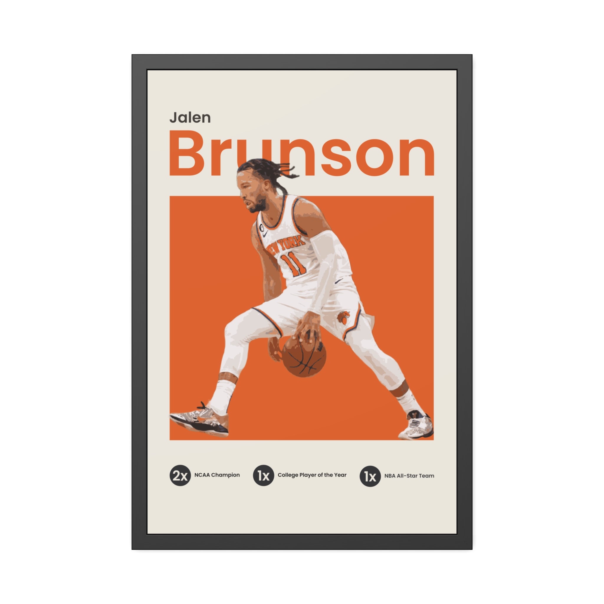 Jalen Brunson - Orange - OverPrints