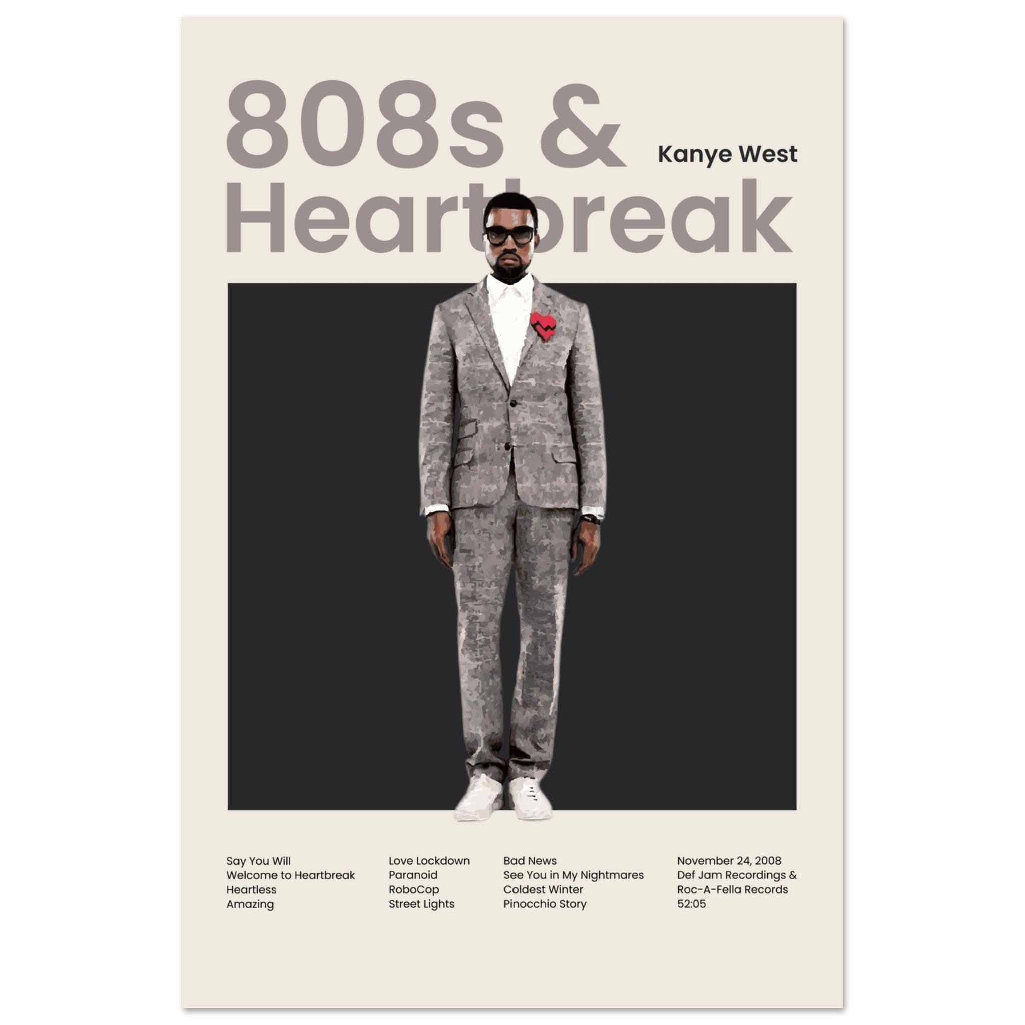 Kanye West - 808s & Heartbreak - OverPrints