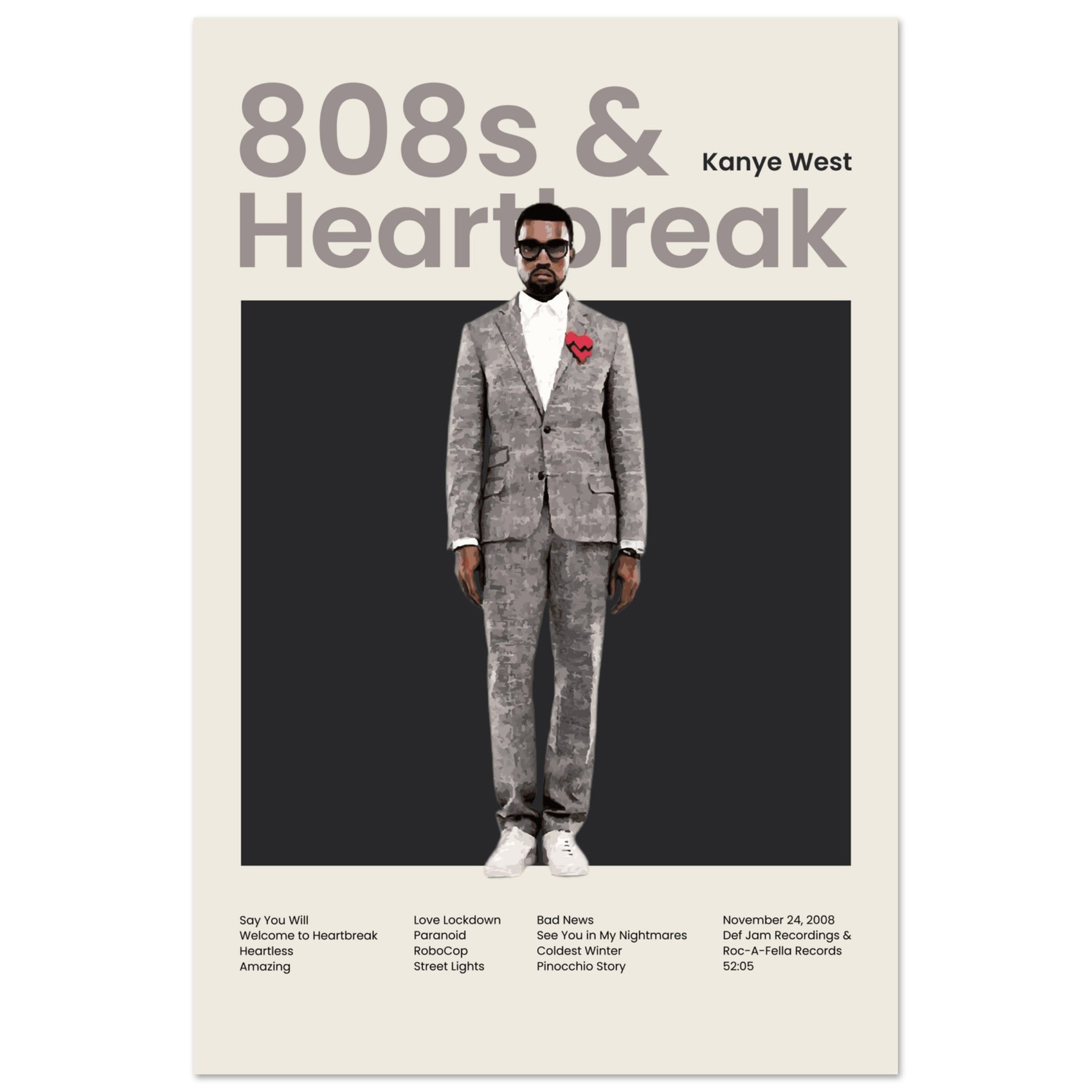 Kanye West - 808s & Heartbreak - OverPrints