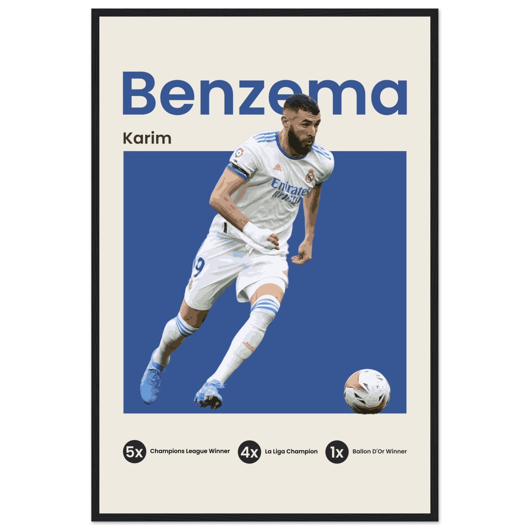 Karim Benzema - Blue - OverPrints