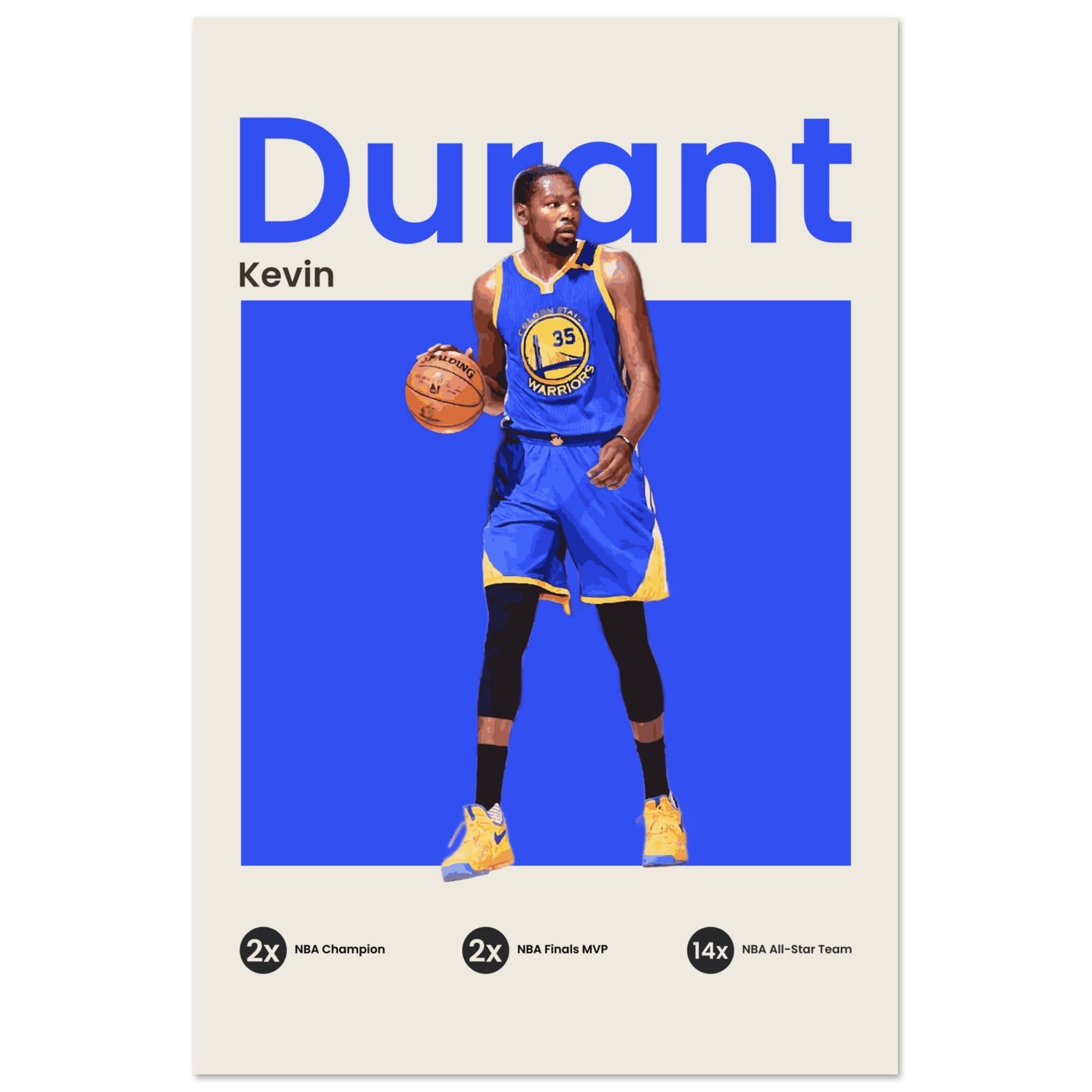 Kevin Durant - Warriors - OverPrints