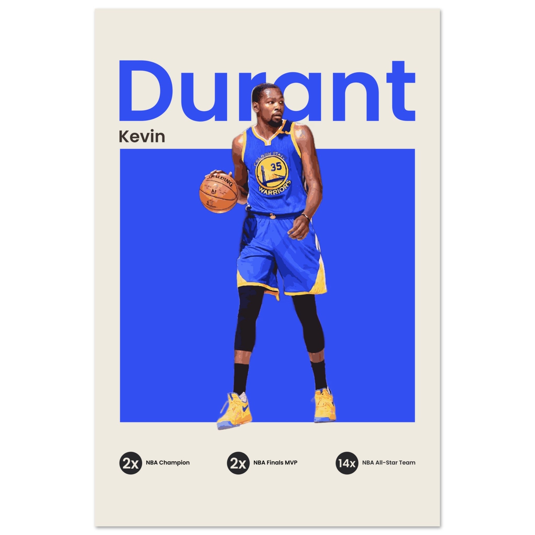 Kevin Durant - Warriors - OverPrints