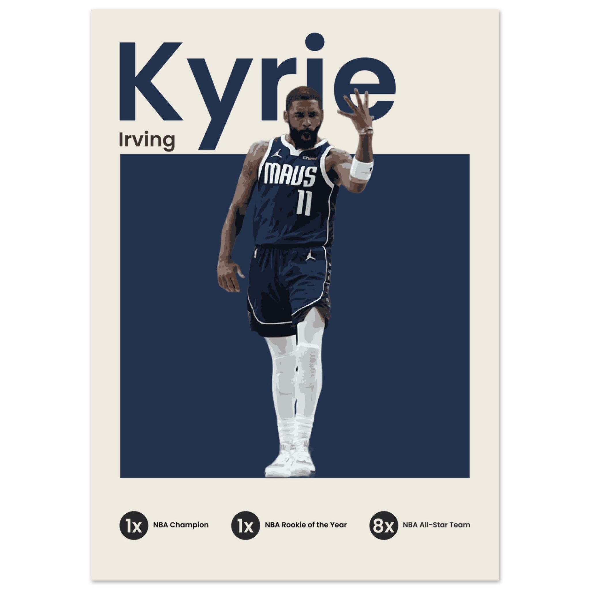 Kyrie Irving - Mavs - OverPrints