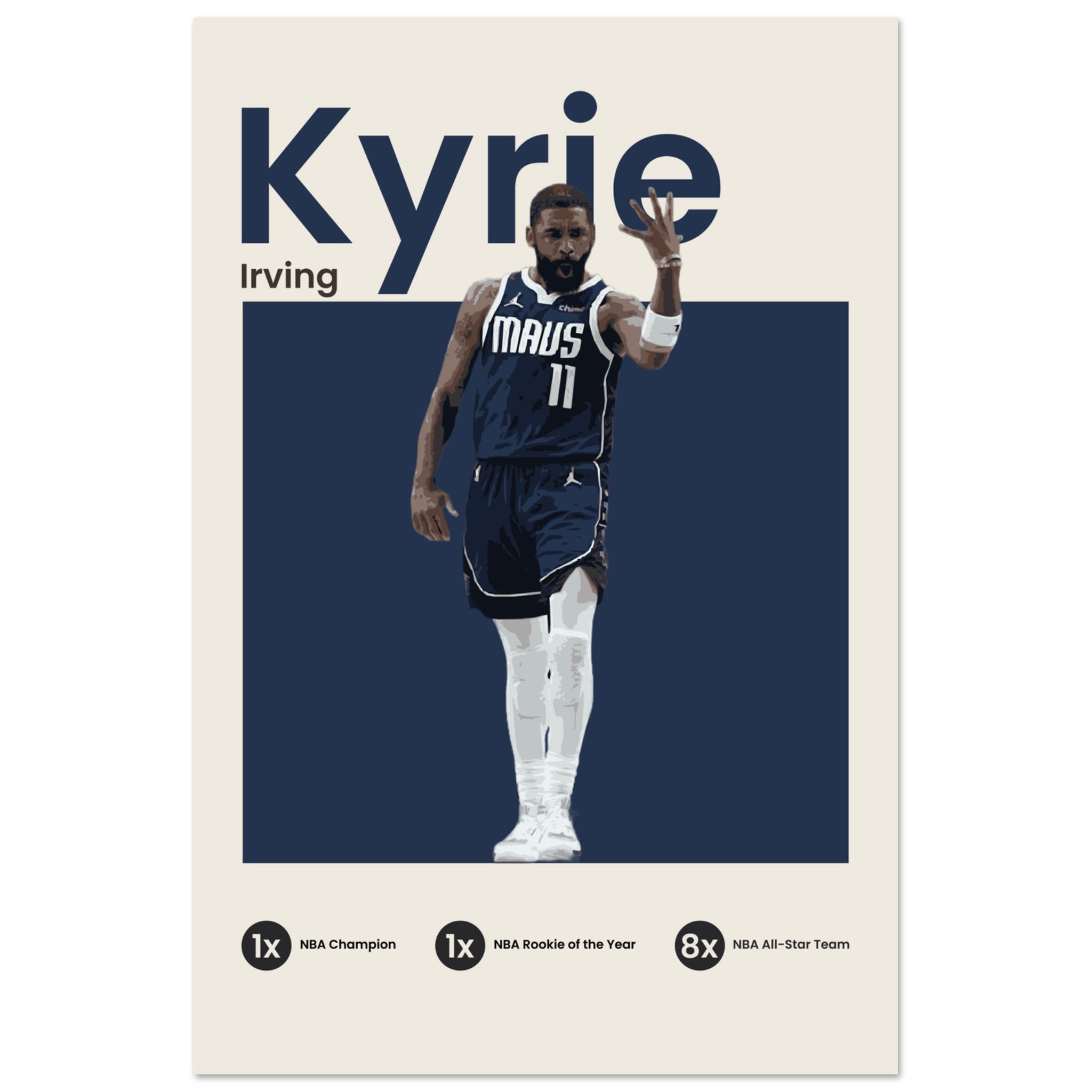 Kyrie Irving - Mavs - OverPrints