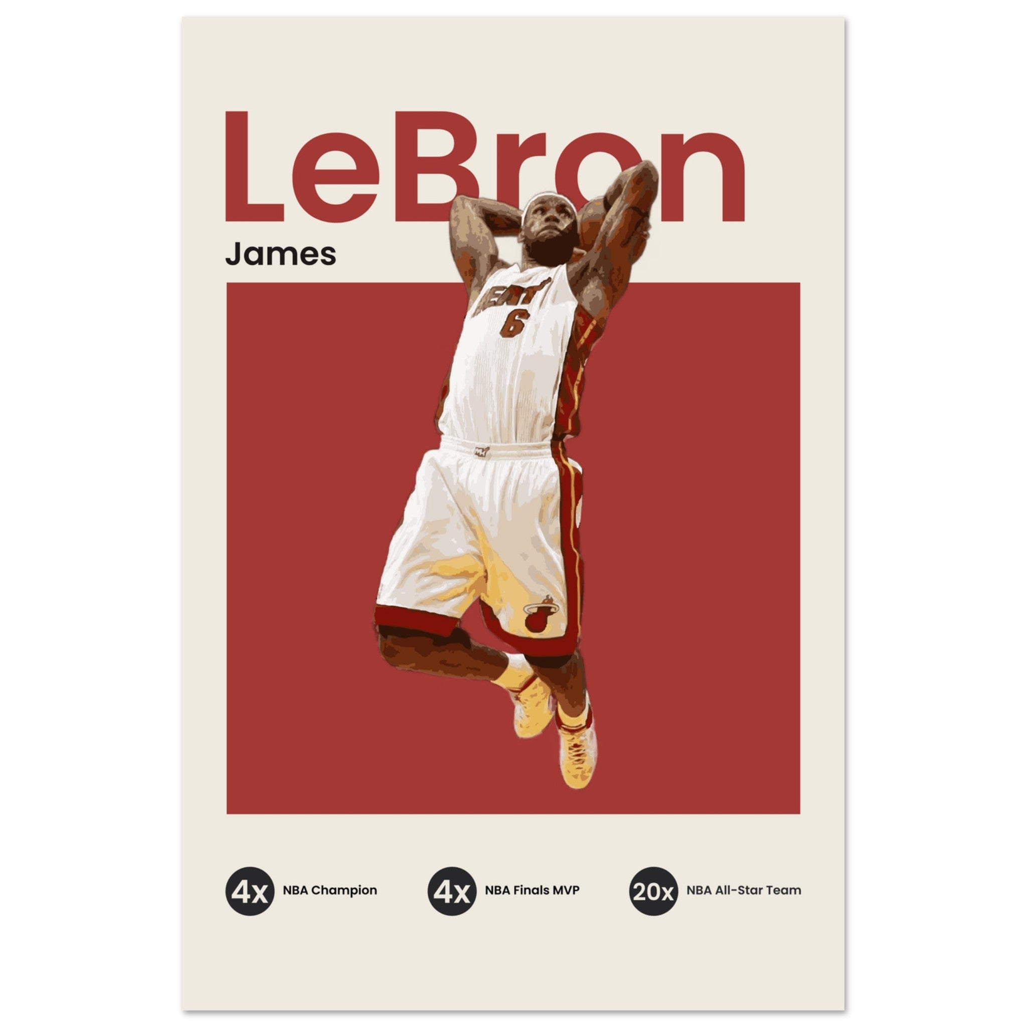 Lebron James - Miami - OverPrints