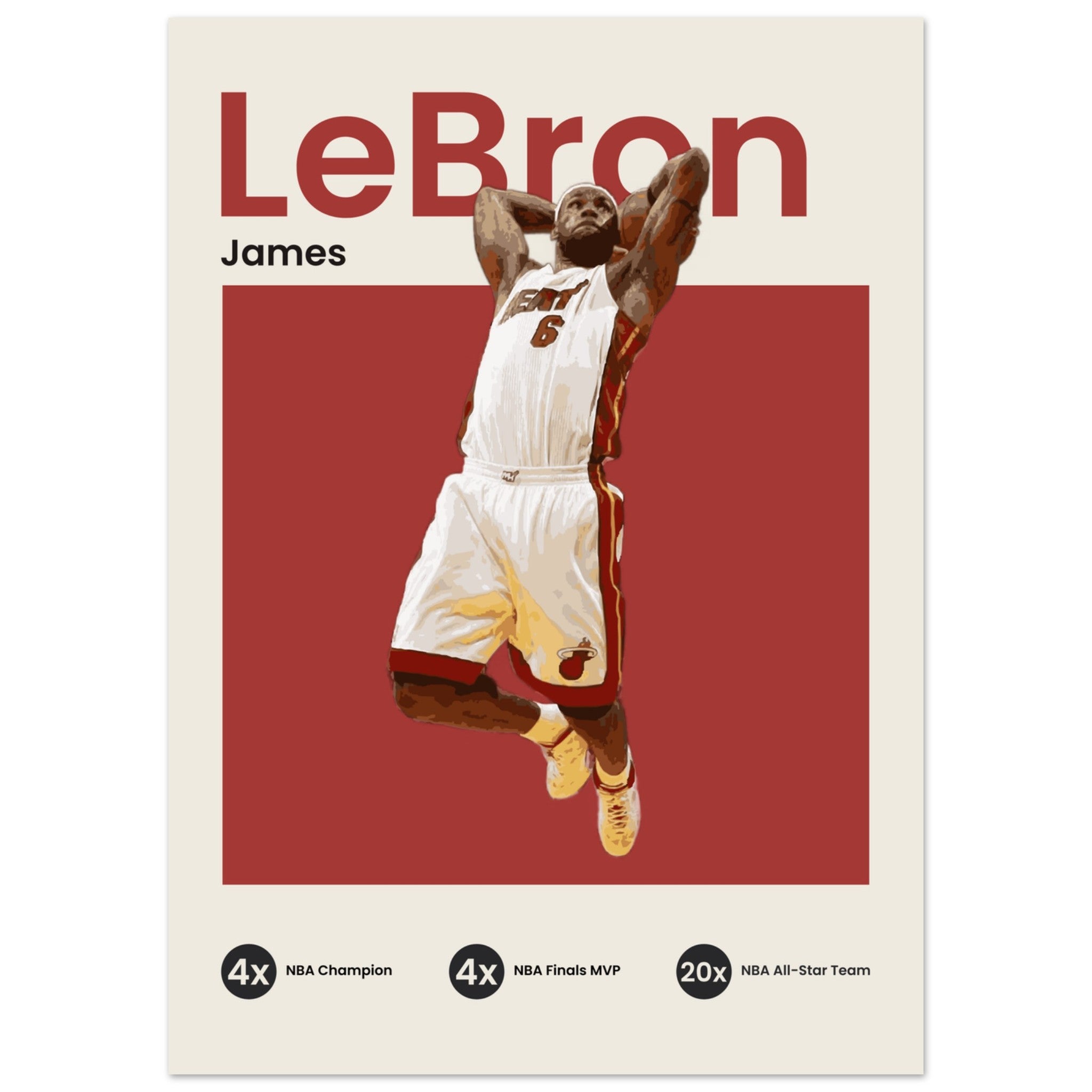 Lebron James - Miami - OverPrints