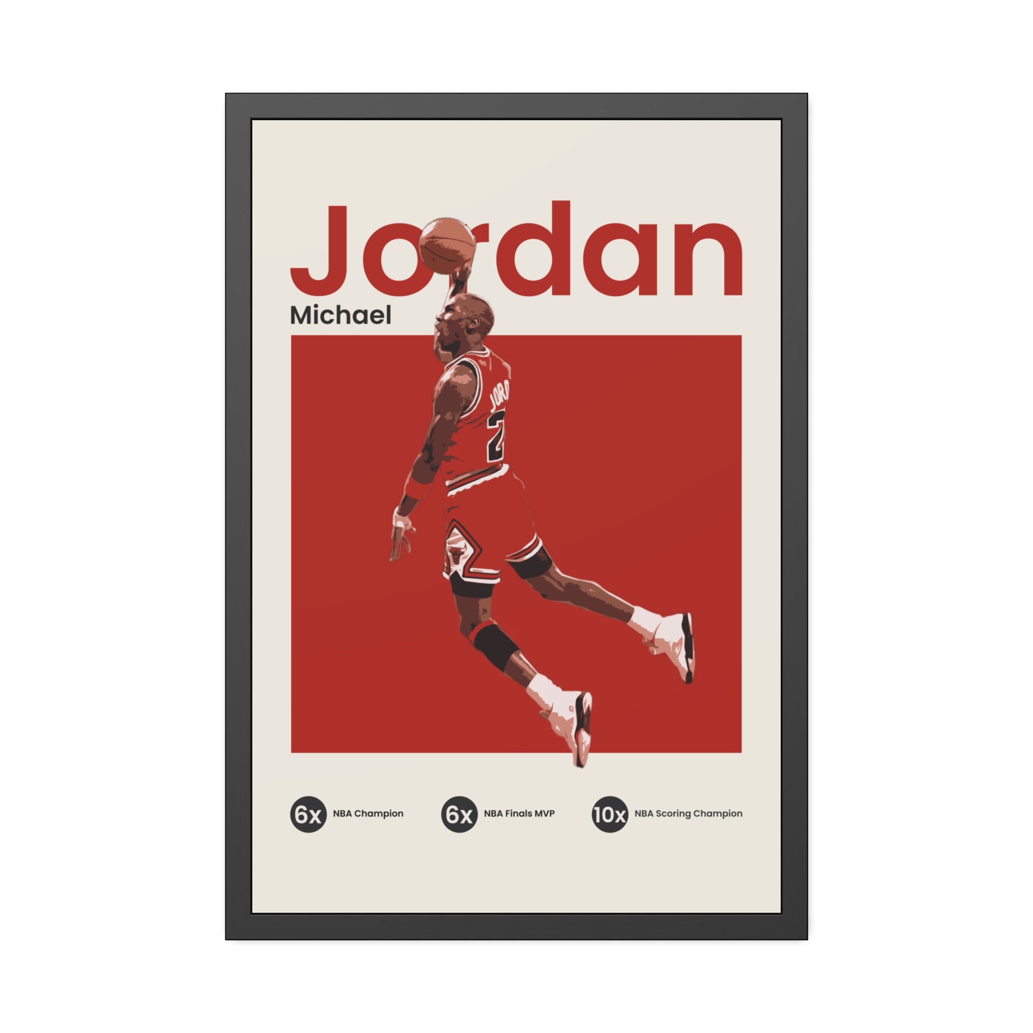 Michael Jordan - Bulls Red - OverPrints