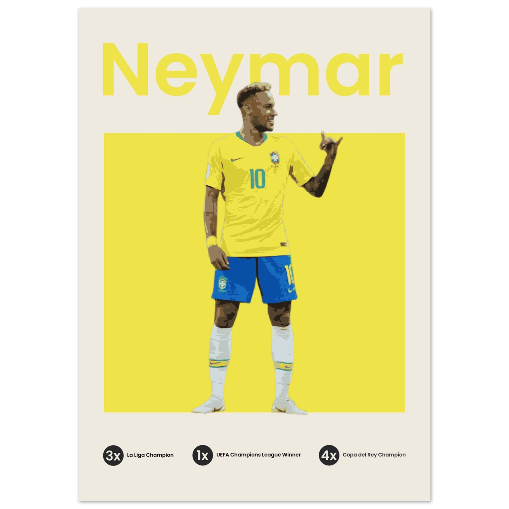 Neymar - Yellow - OverPrints