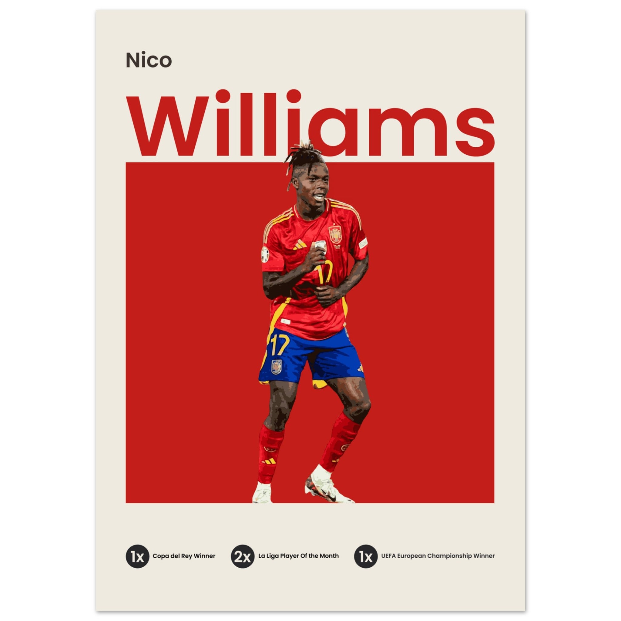 Nico Williams - Euro 2024 - OverPrints