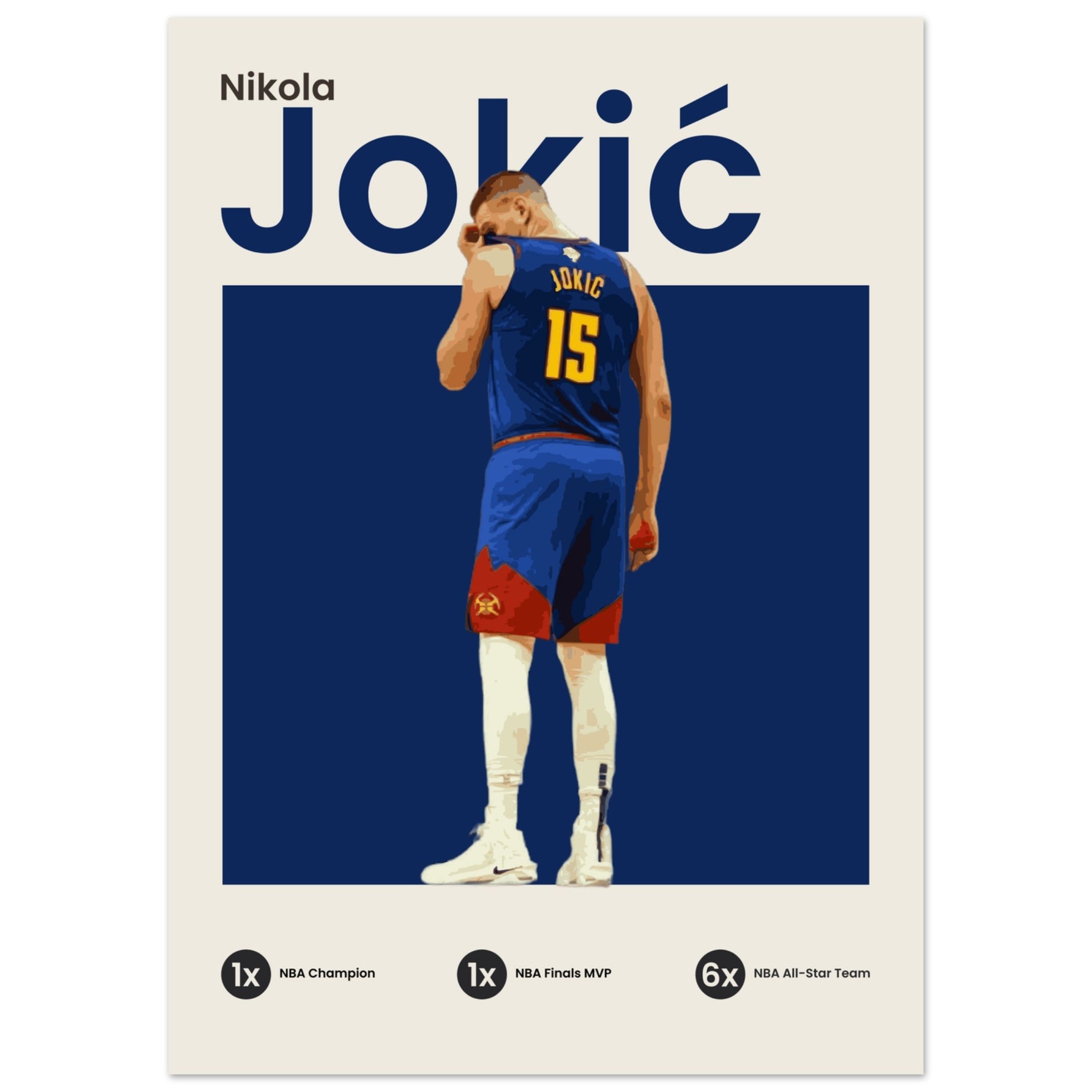 Nikola Jokić - Blue - OverPrints