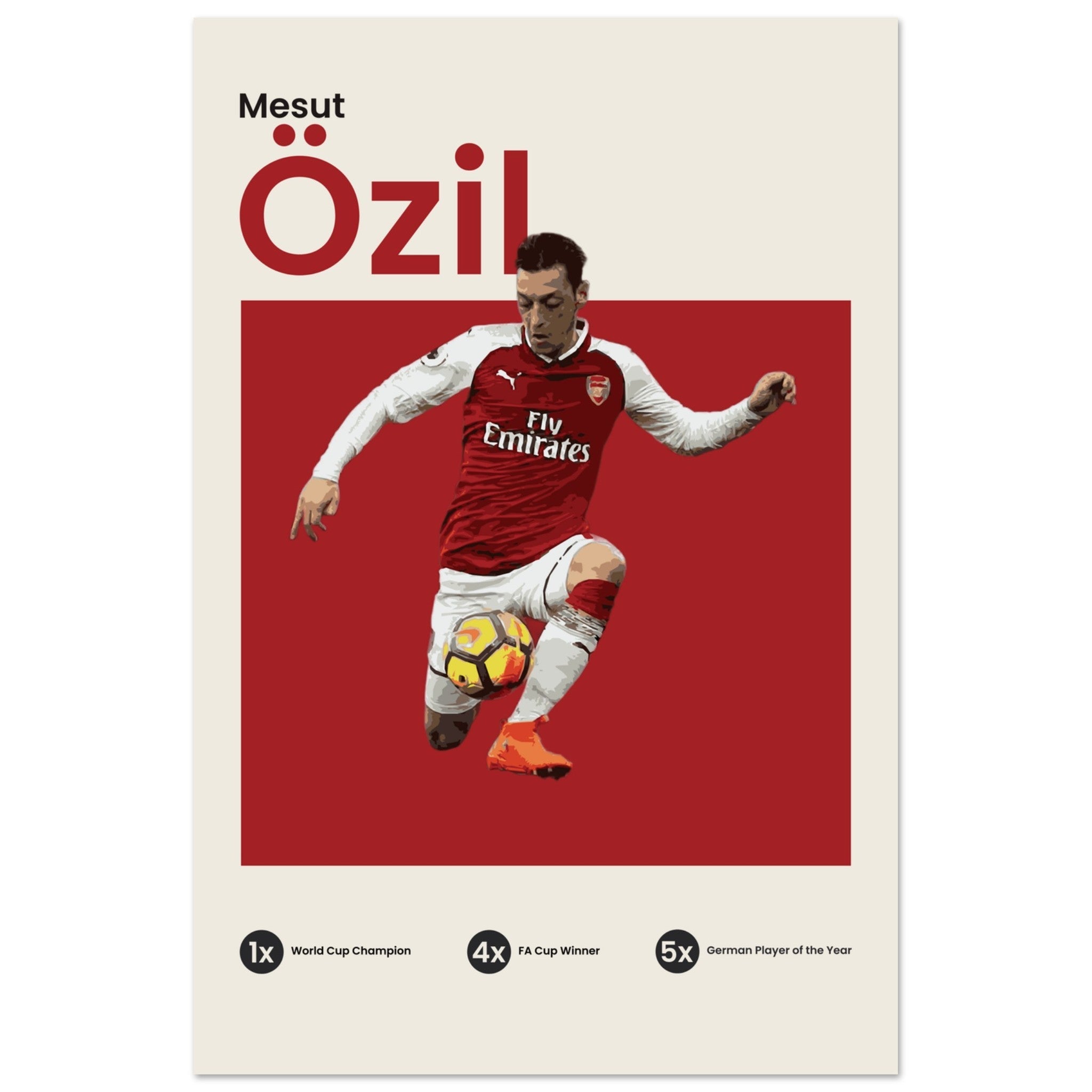 Özil - Red - OverPrints