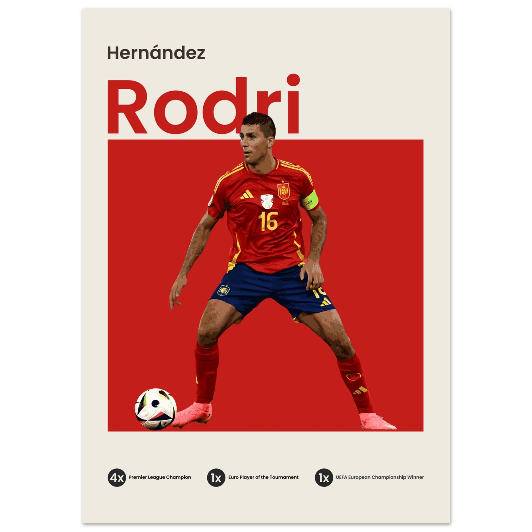 Rodri - Euro 2024 - OverPrints