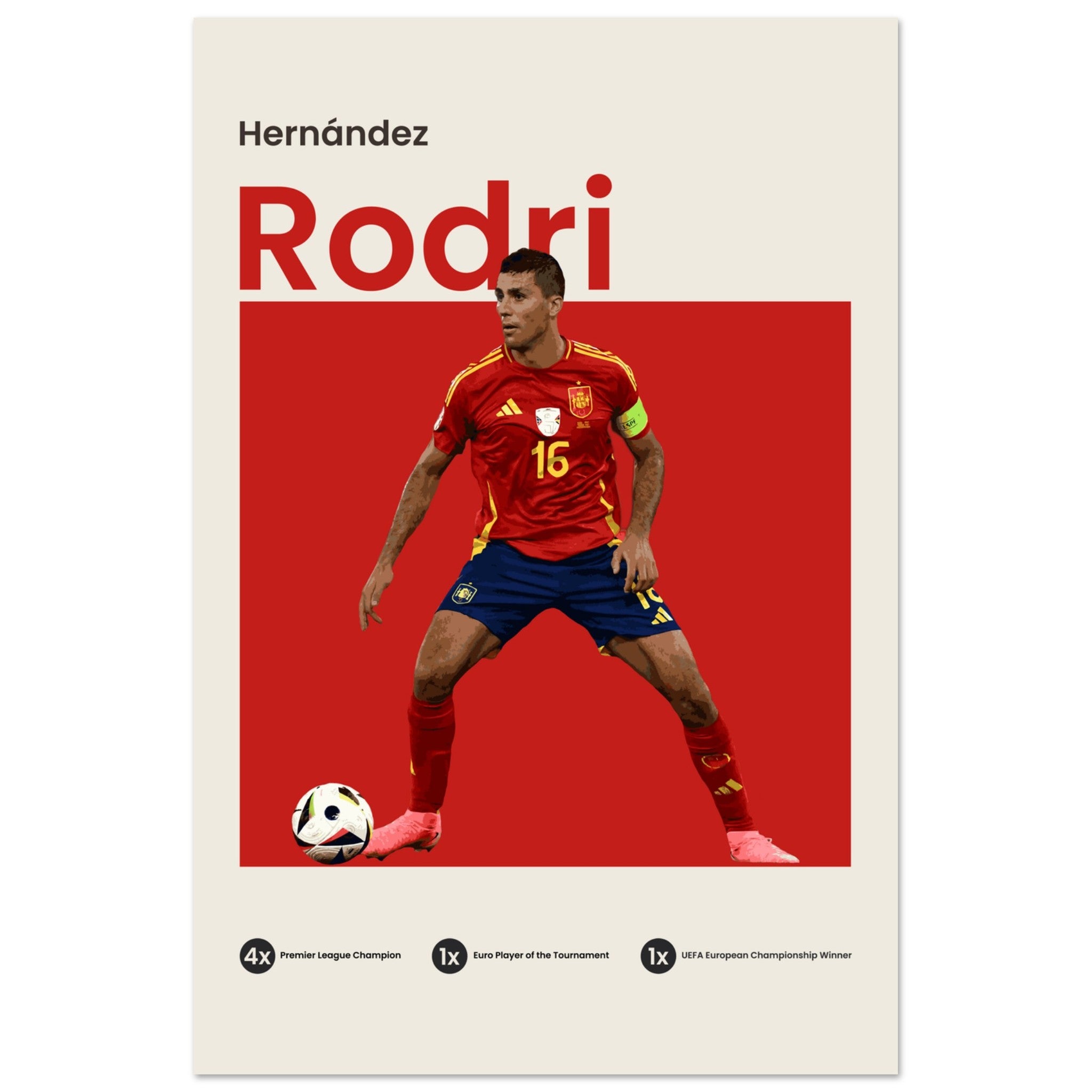 Rodri - Euro 2024 - OverPrints