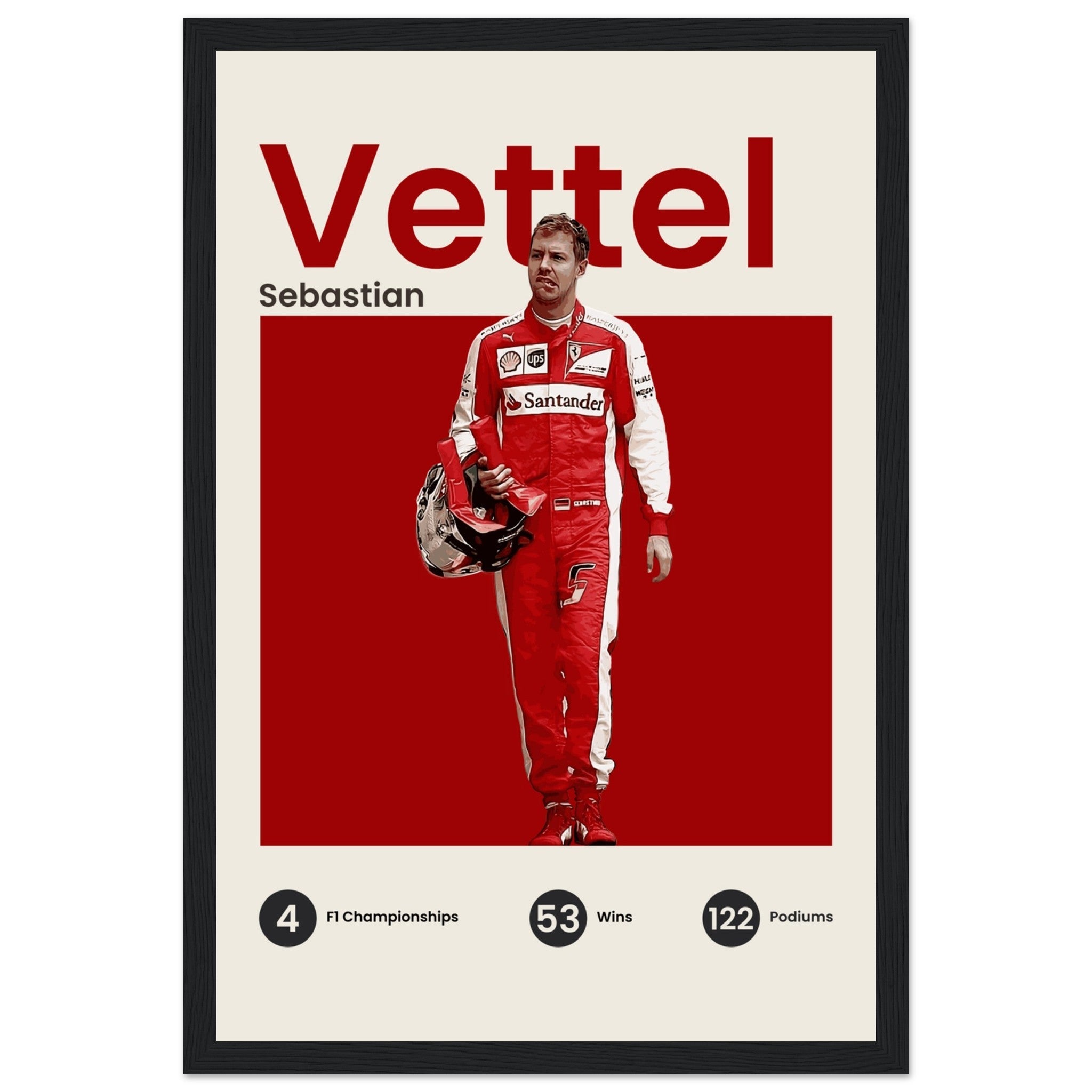 Sebastian Vettel - Ferrari - OverPrints