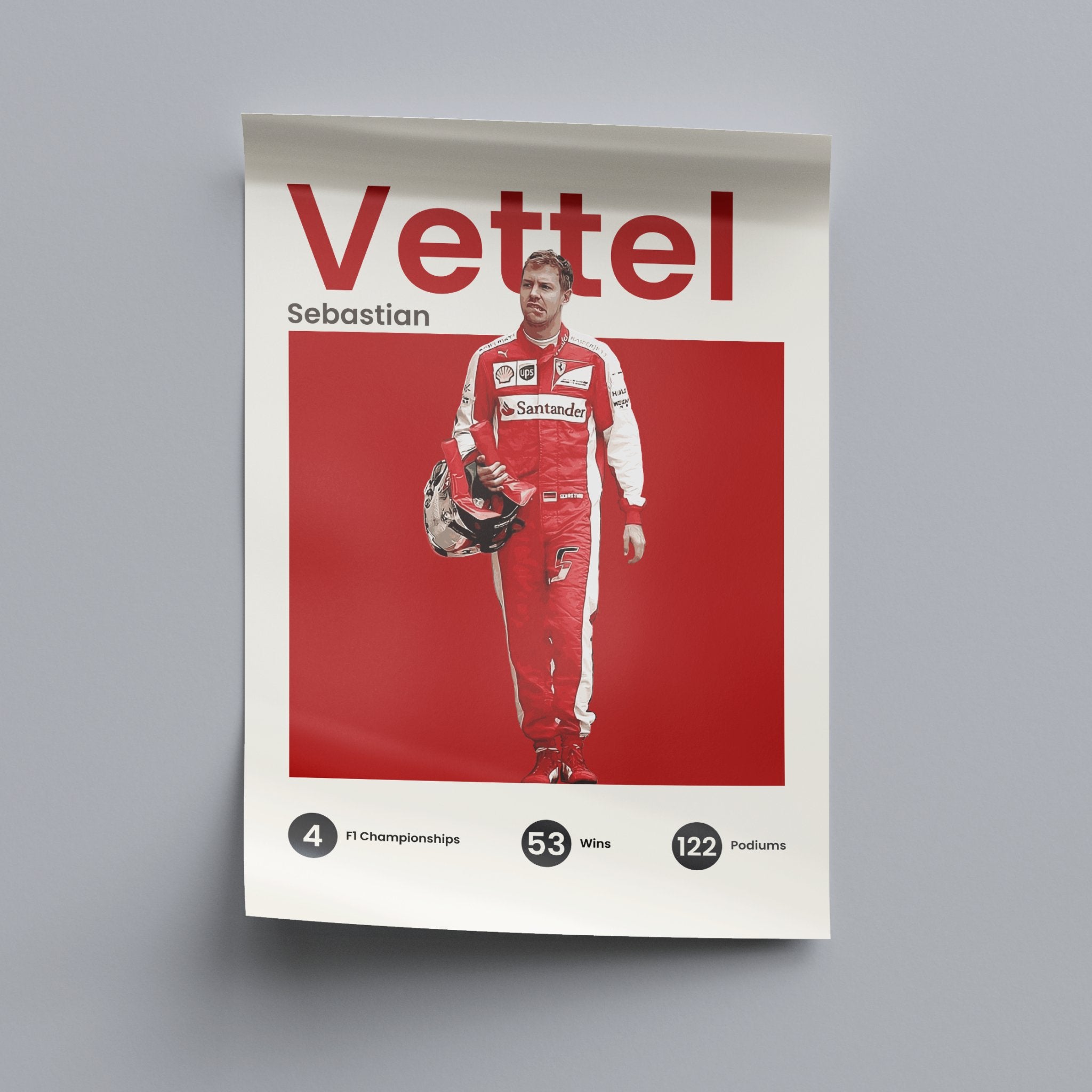 Sebastian Vettel - Ferrari - OverPrints