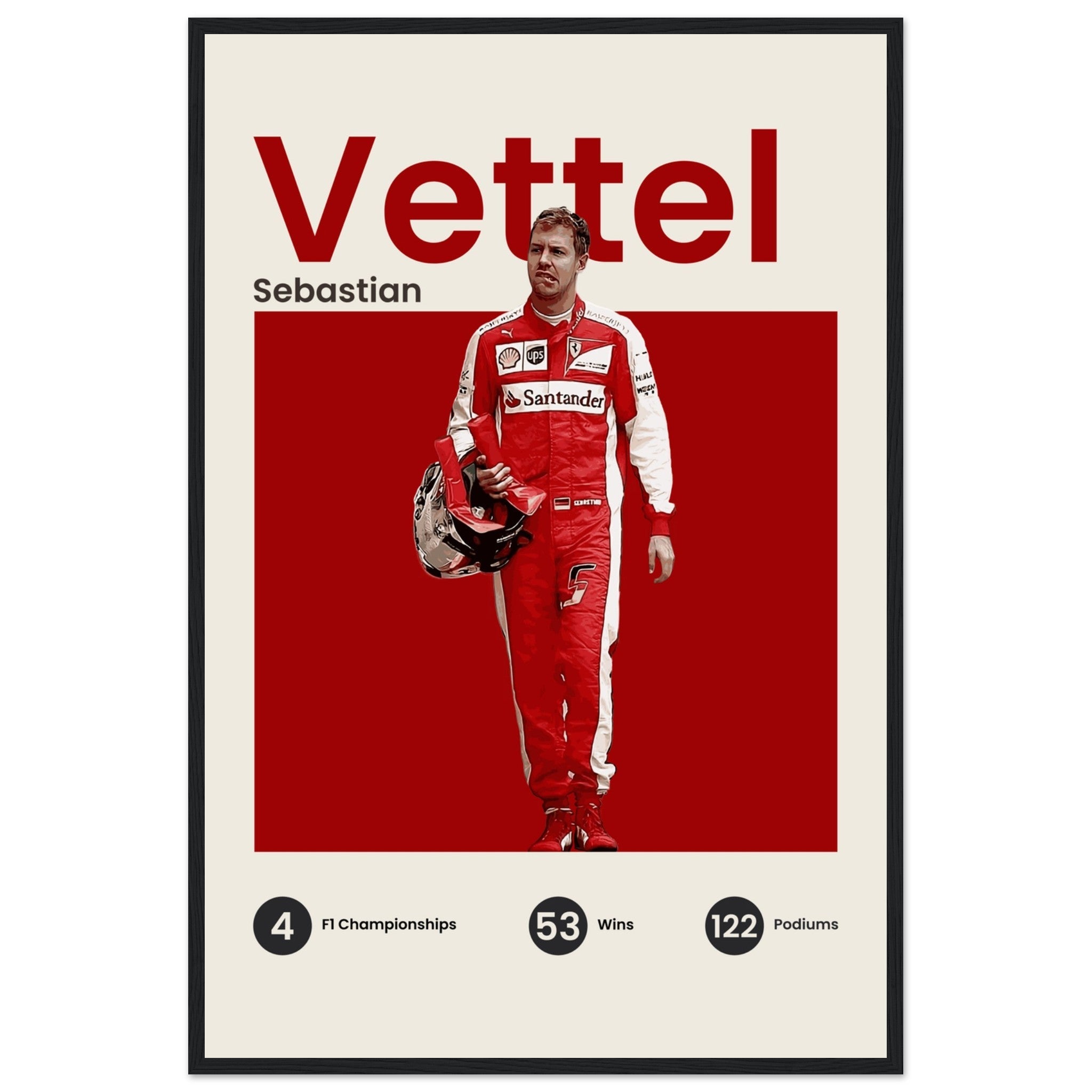 Sebastian Vettel - Ferrari - OverPrints