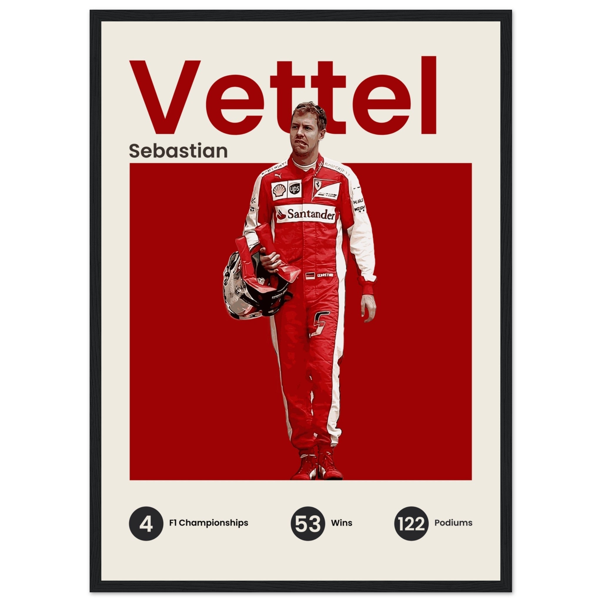 Sebastian Vettel - Ferrari - OverPrints