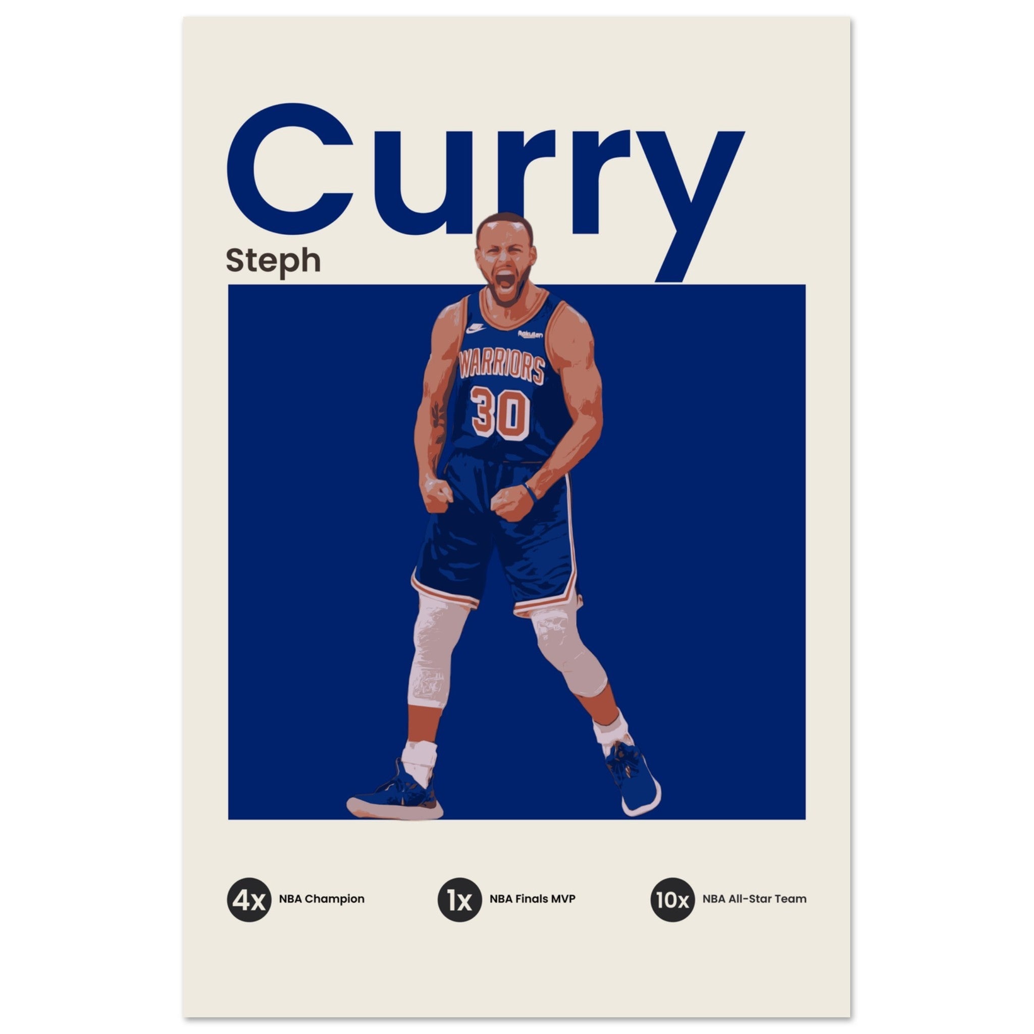 Steph Curry - Blue - OverPrints