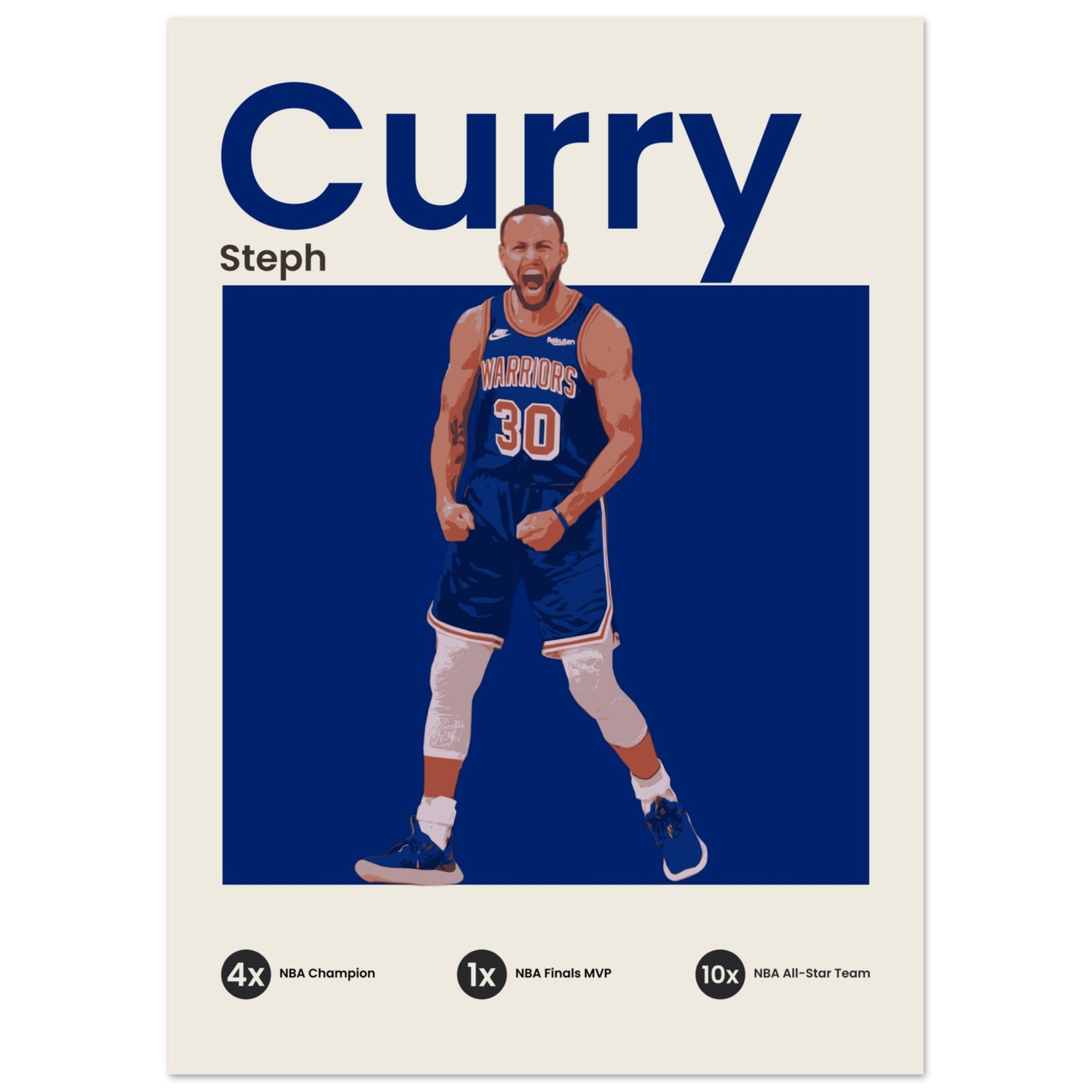 Steph Curry - Blue - OverPrints