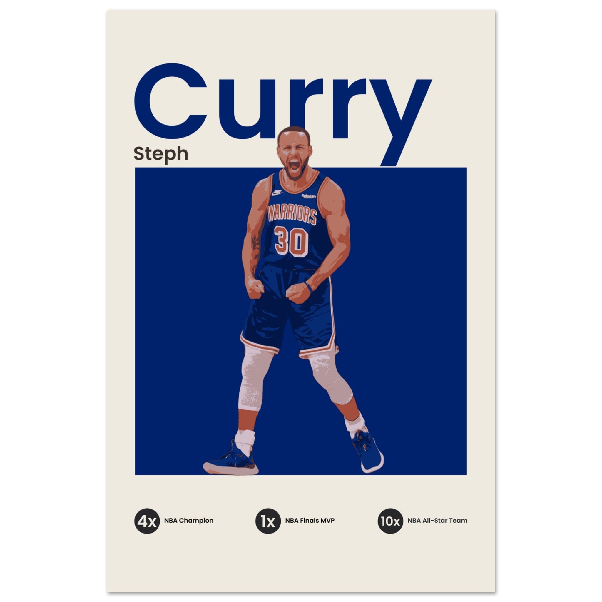 Steph Curry - Blue - OverPrints