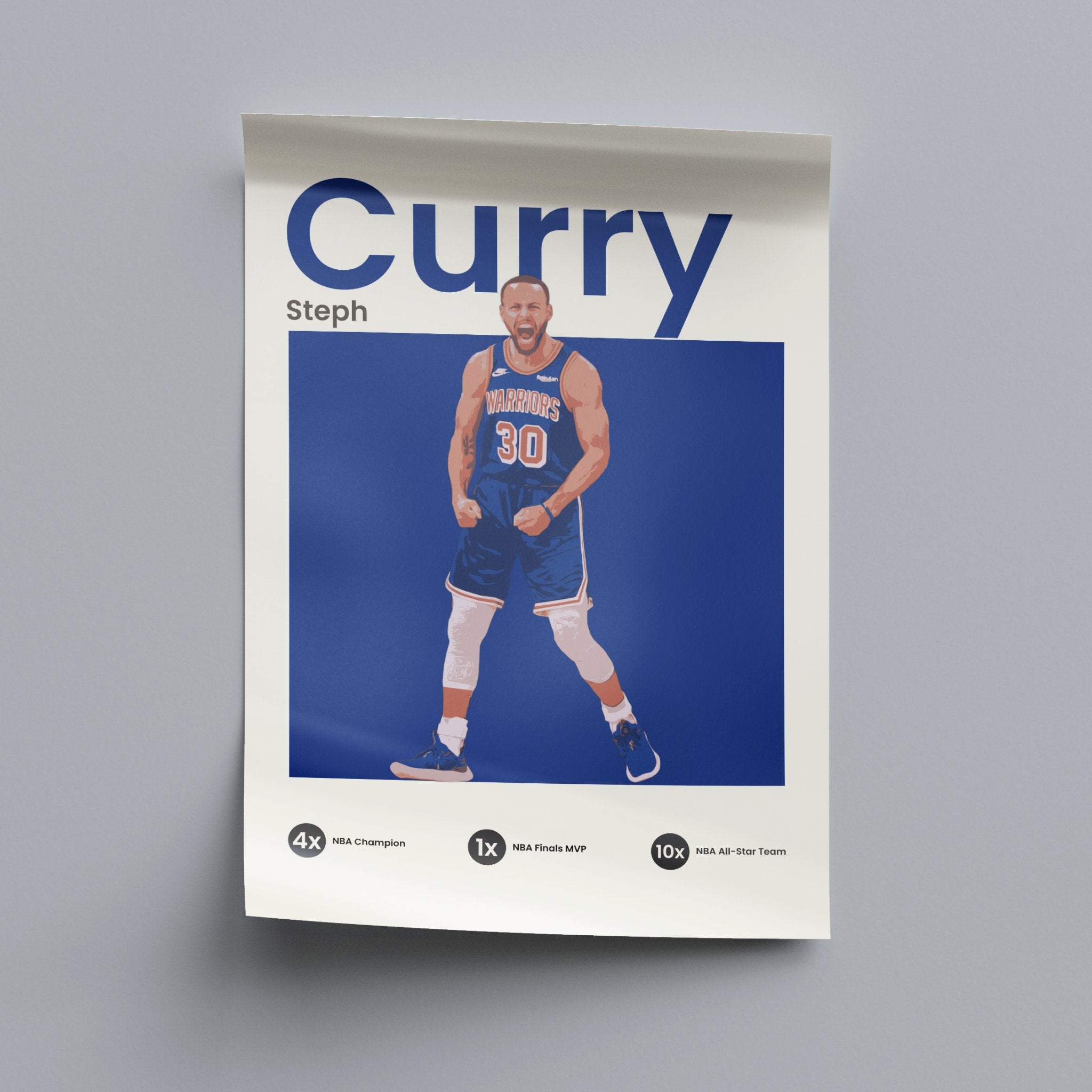 Steph Curry - Blue - OverPrints