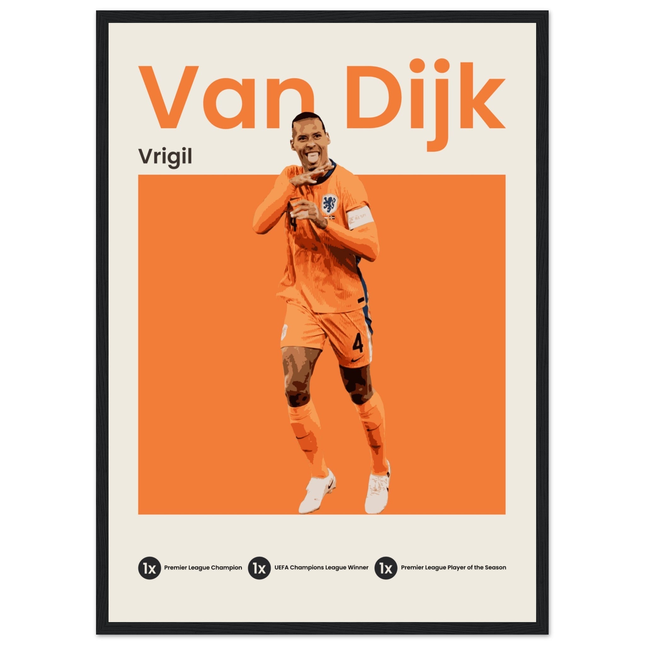 Virgil Van Dijk - Euro 2024 - OverPrints