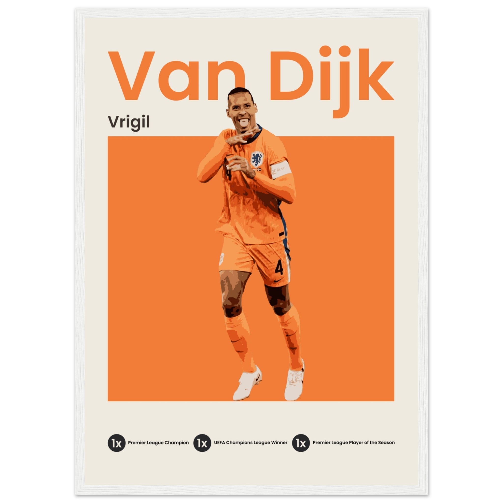 Virgil Van Dijk - Euro 2024 - OverPrints