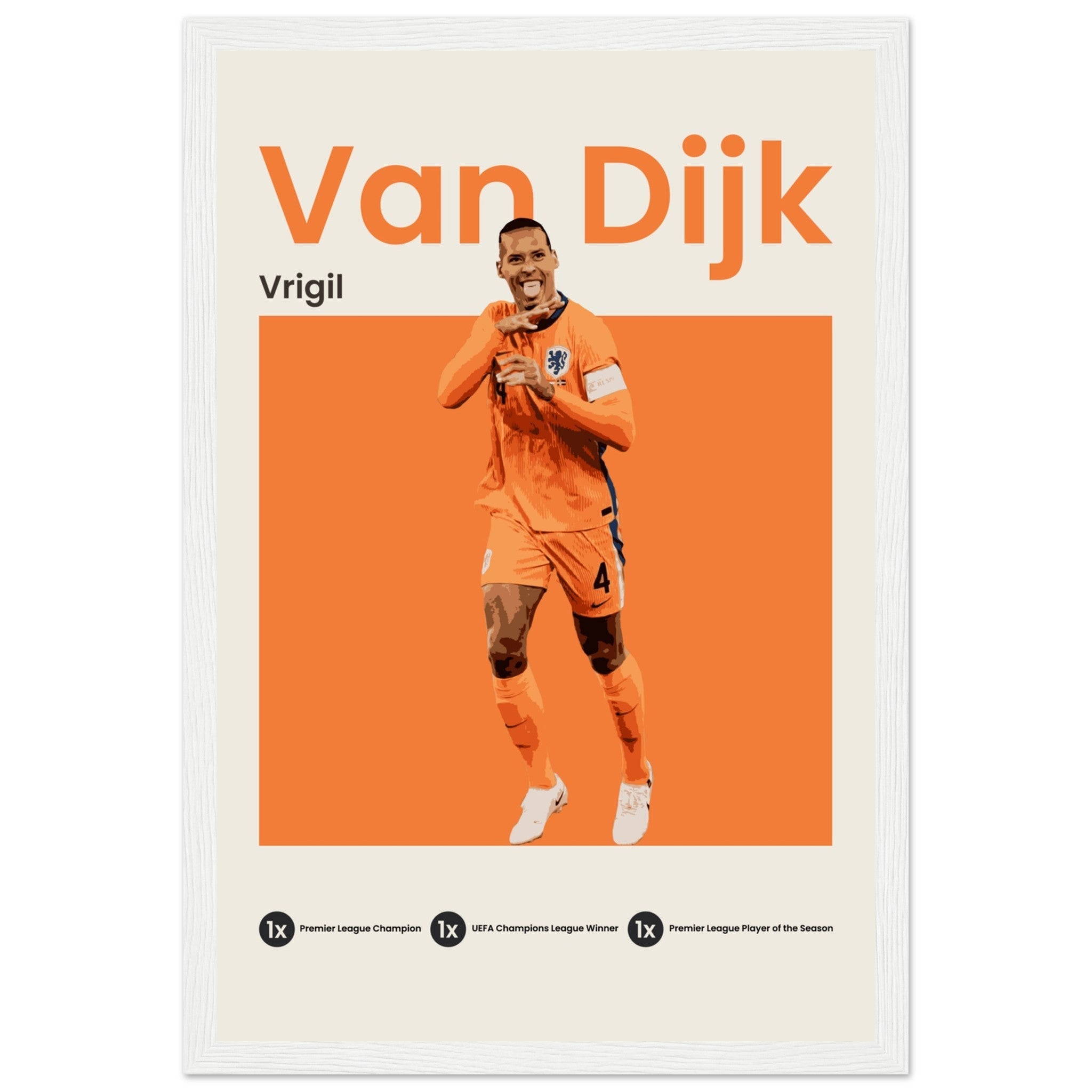 Virgil Van Dijk - Euro 2024 - OverPrints