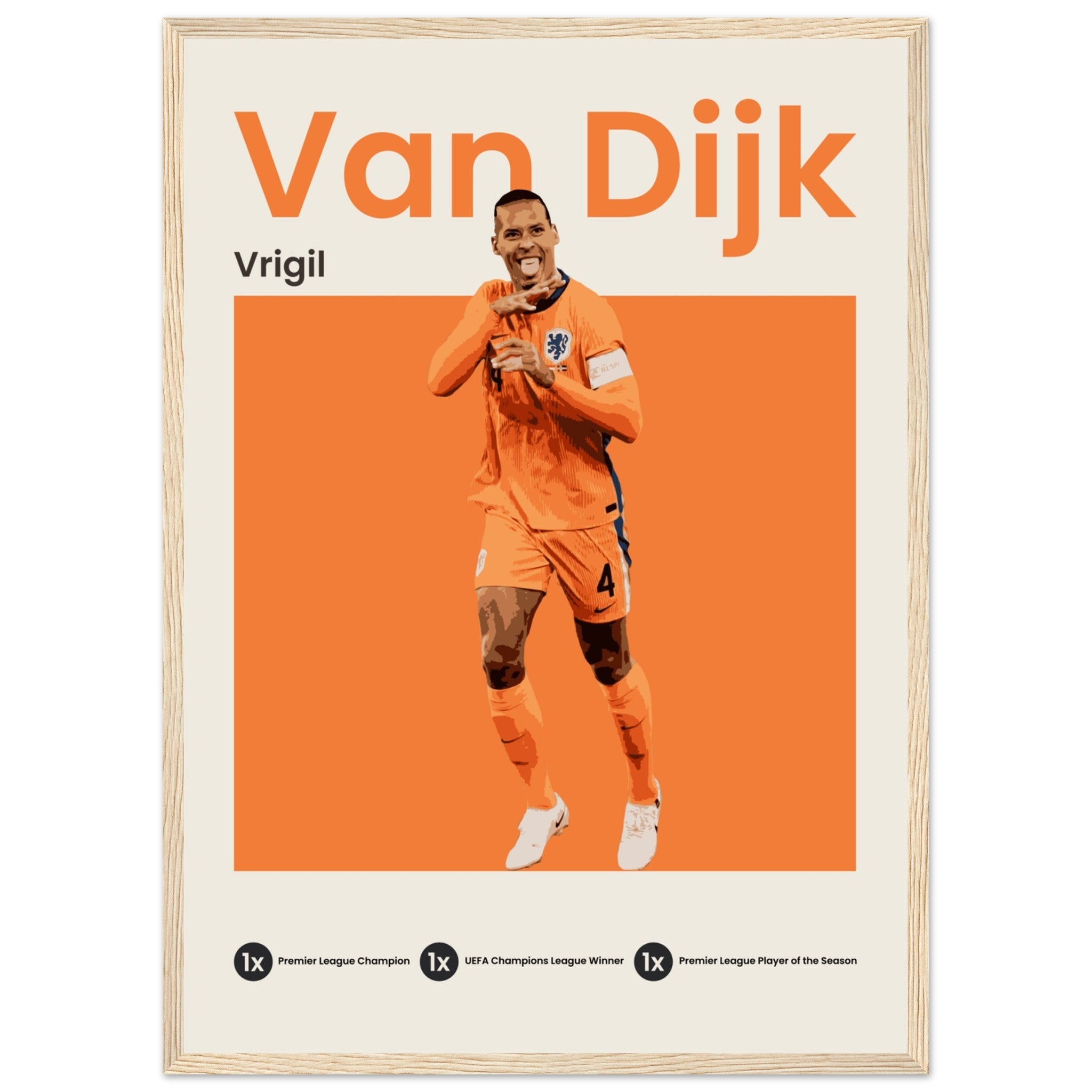 Virgil Van Dijk - Euro 2024 - OverPrints