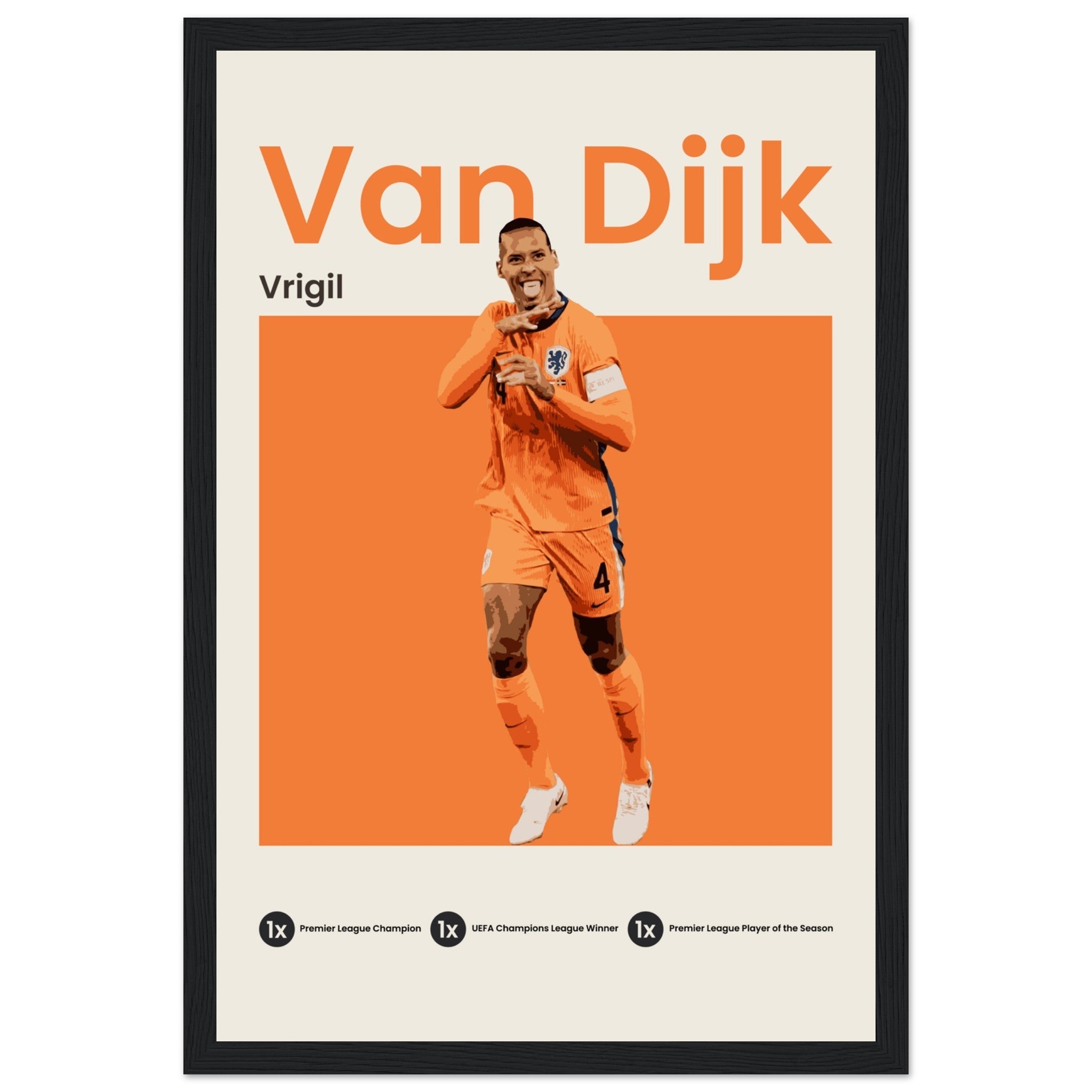 Virgil Van Dijk - Euro 2024 - OverPrints