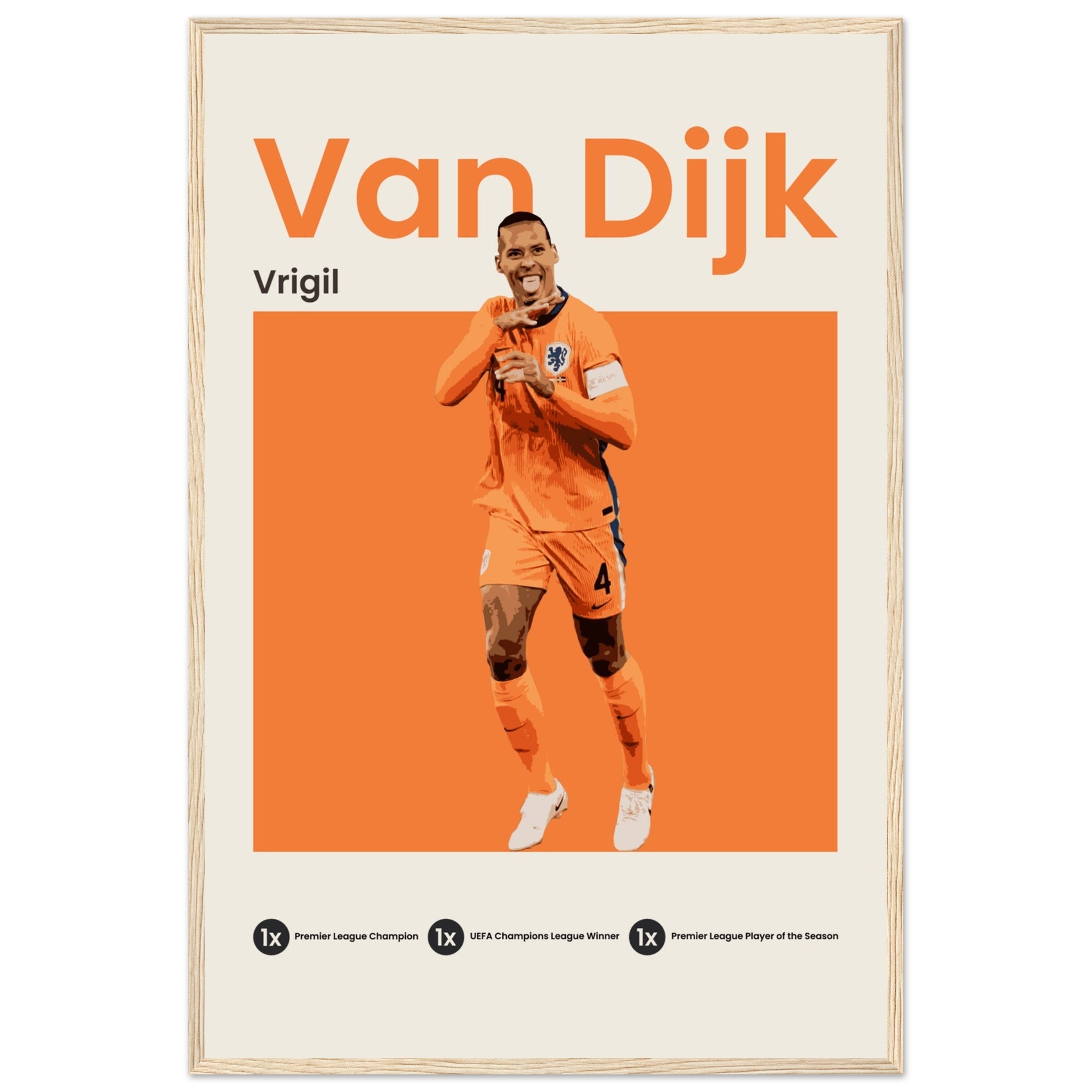 Virgil Van Dijk - Euro 2024 - OverPrints