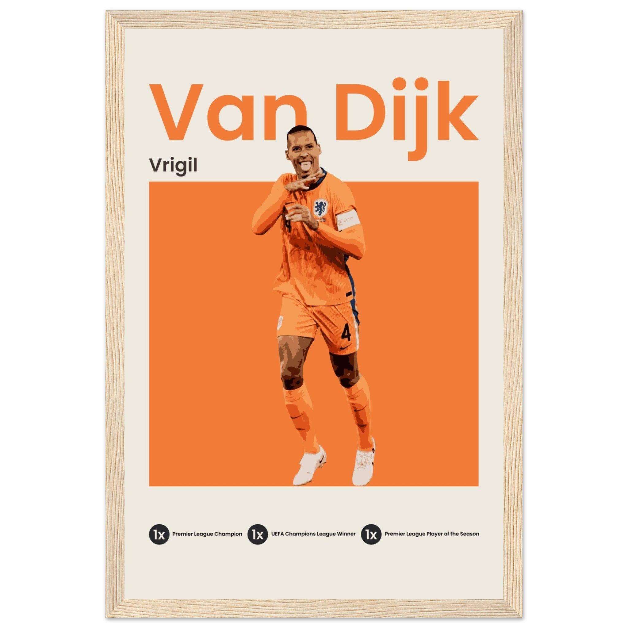 Virgil Van Dijk - Euro 2024 - OverPrints