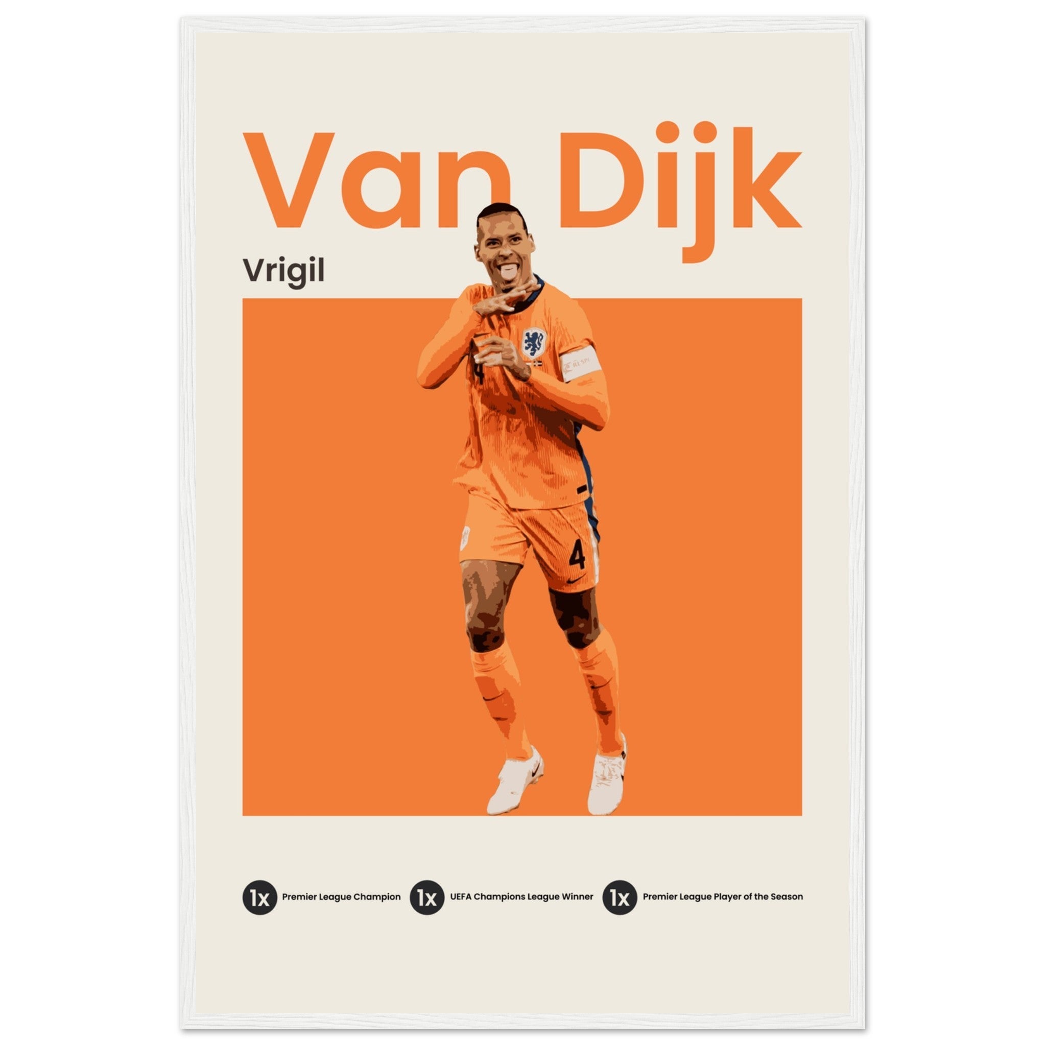 Virgil Van Dijk - Euro 2024 - OverPrints