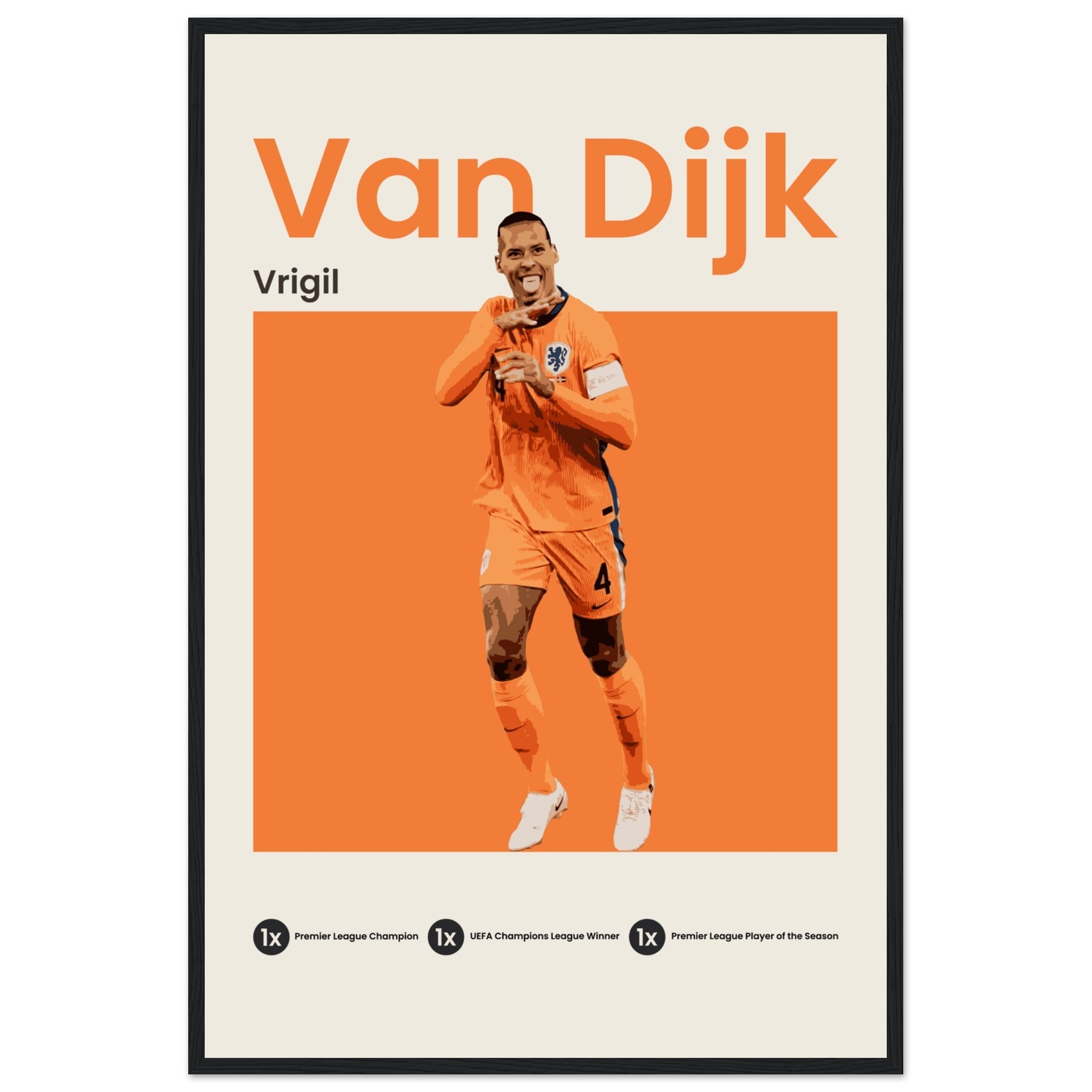 Virgil Van Dijk - Euro 2024 - OverPrints