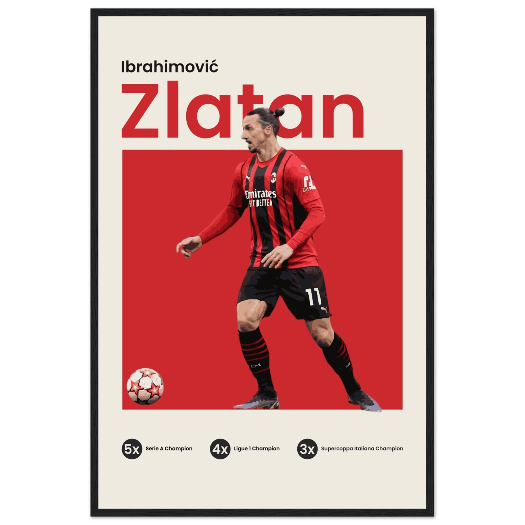 Zlatan Ibrahimović - AC Milan - OverPrints