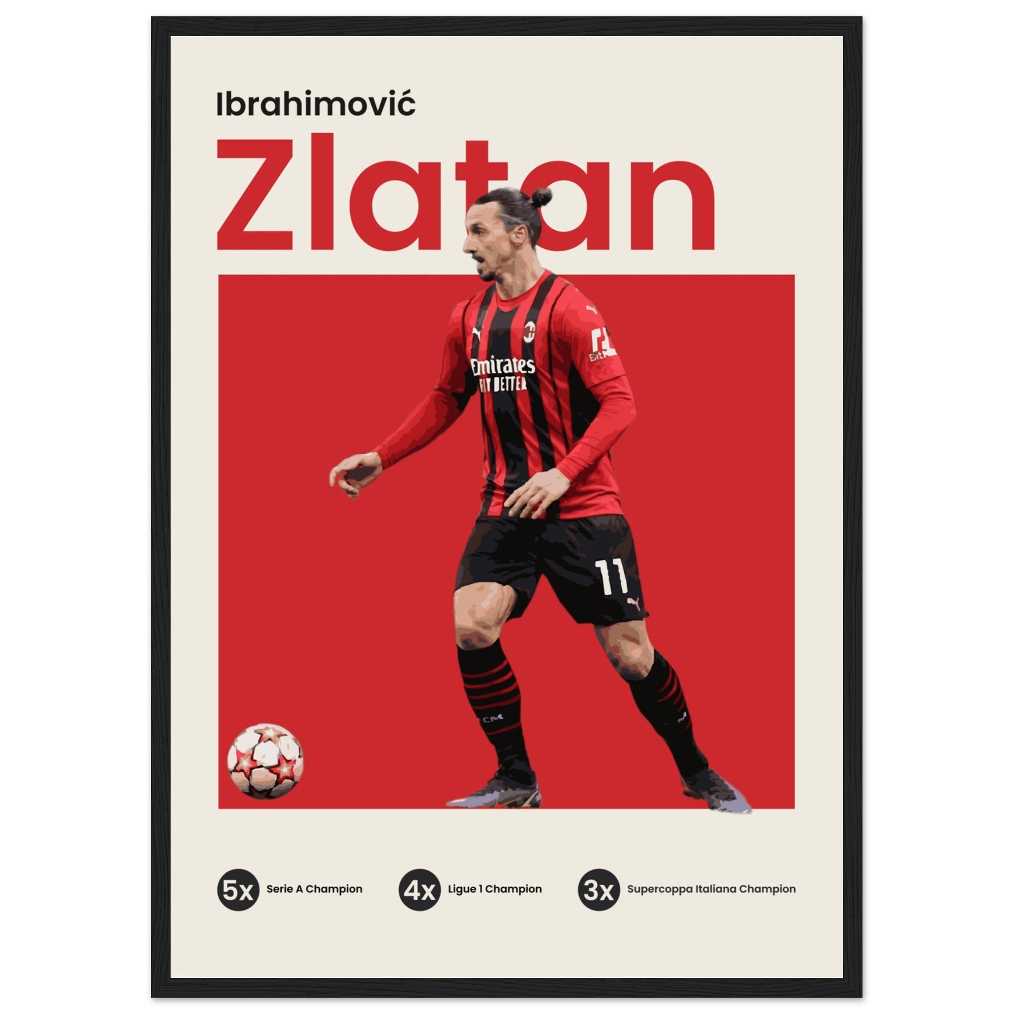 Zlatan Ibrahimović - AC Milan - OverPrints