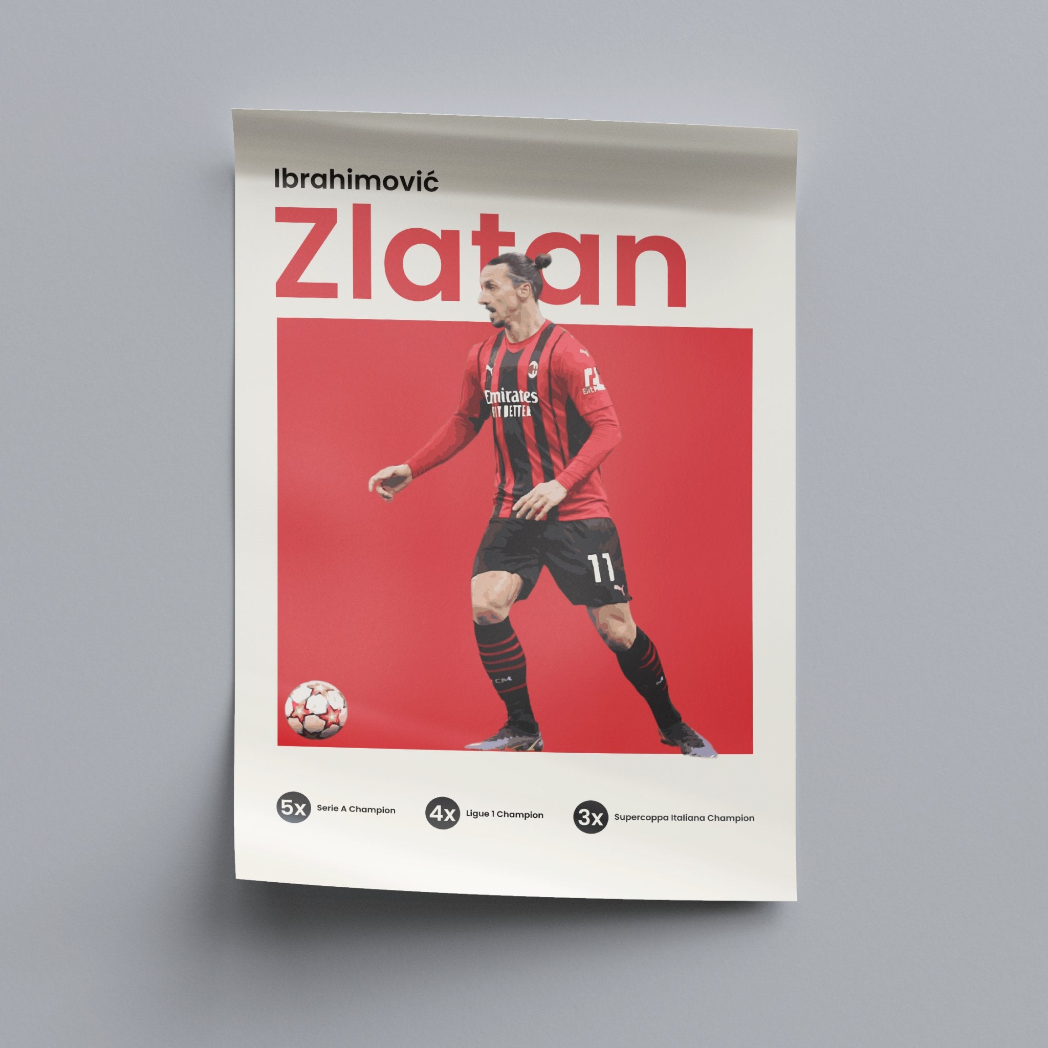 Zlatan Ibrahimović - AC Milan - OverPrints