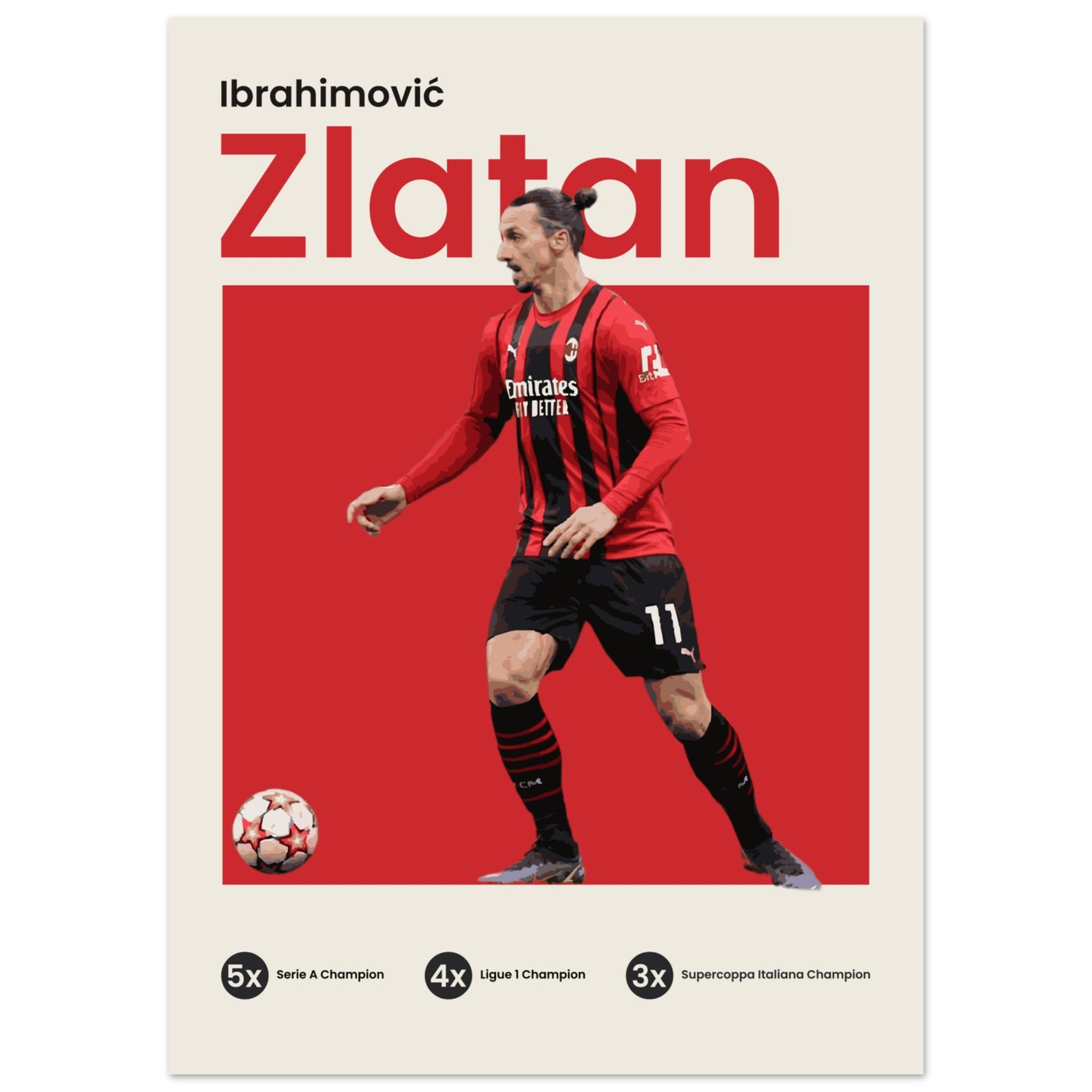 Zlatan Ibrahimović - AC Milan - OverPrints